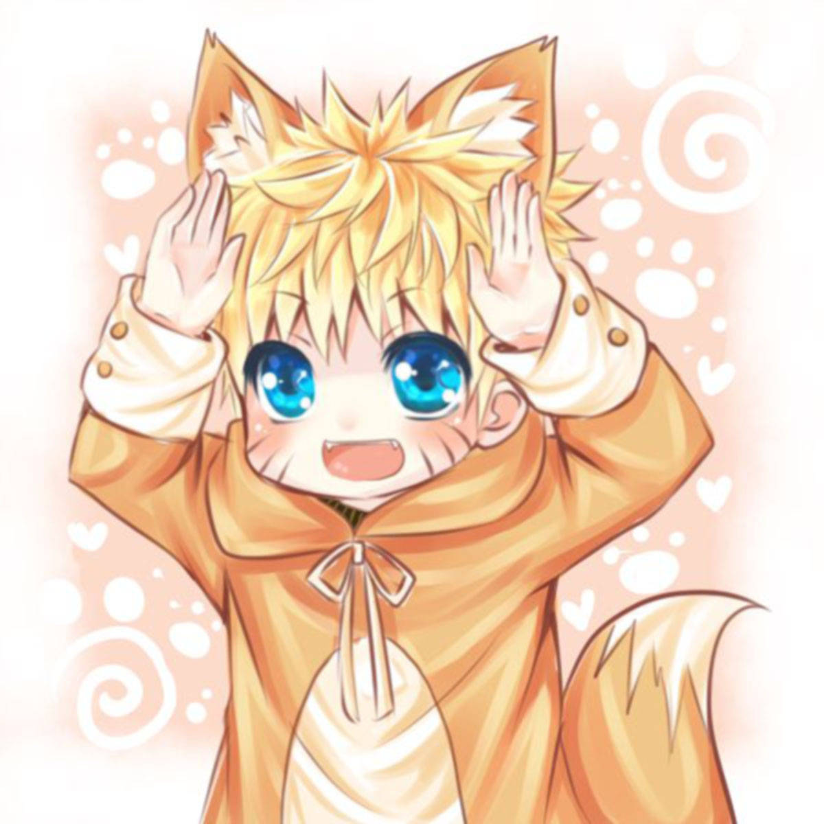 Lindo Zorro Chibi de Naruto Fondos de pantalla