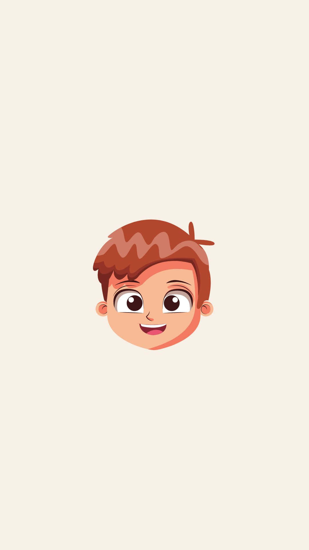 Lindos Fondos de Pantalla de Niño Caricatura con Cabello Castaño Fondos de pantalla