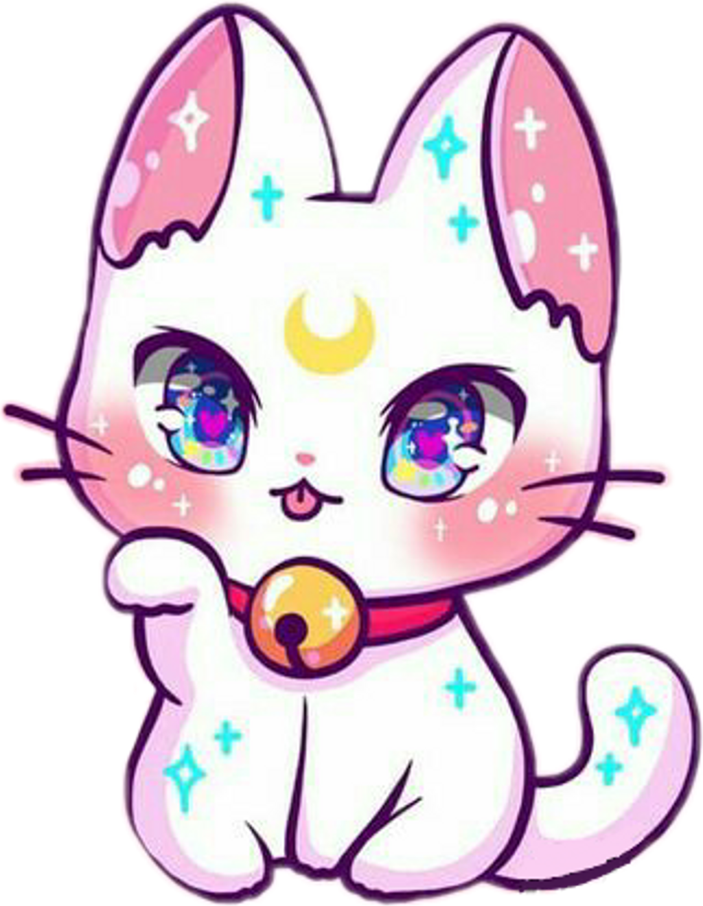Lindos Gatos Kawaii Caricatura Fondos de pantalla