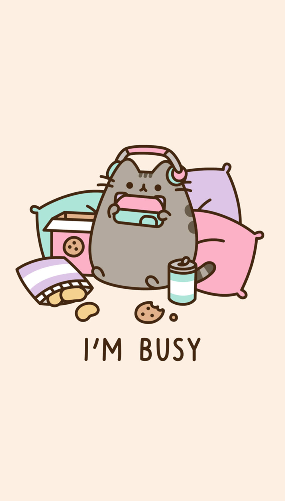 Lindos Gatos Pusheen Estética Kawaii Fondos de pantalla