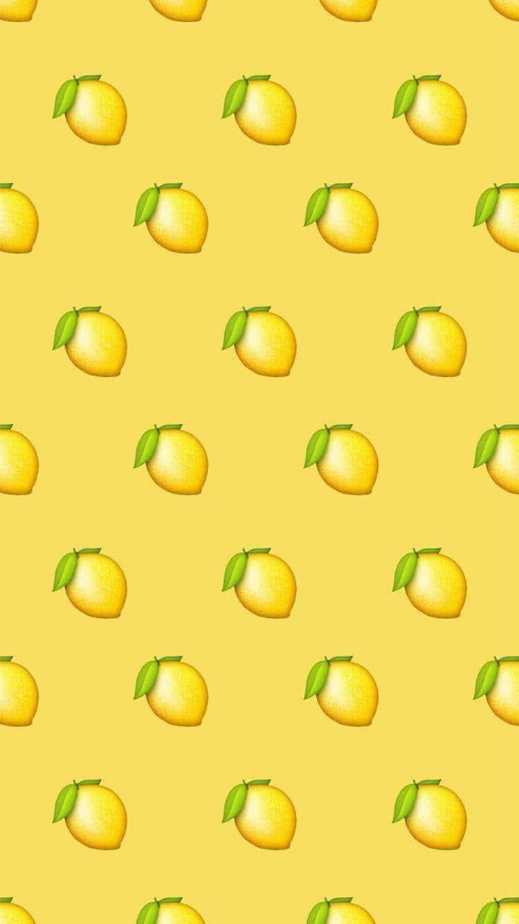 Lindos mangos color amarillo pastel en patrón Fondos de pantalla