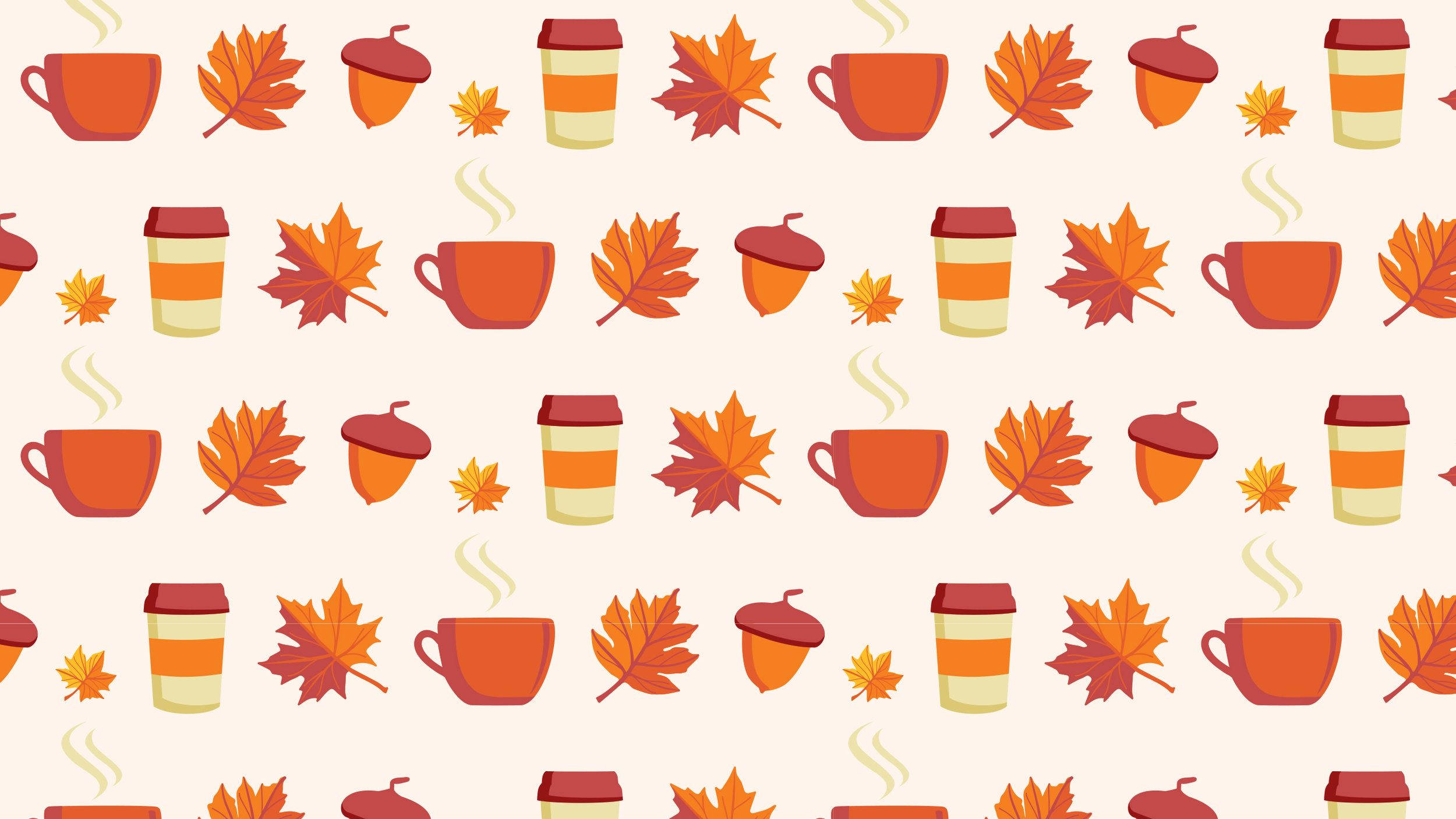 Lindos Patrones de Café Otoñal Fondos de pantalla
