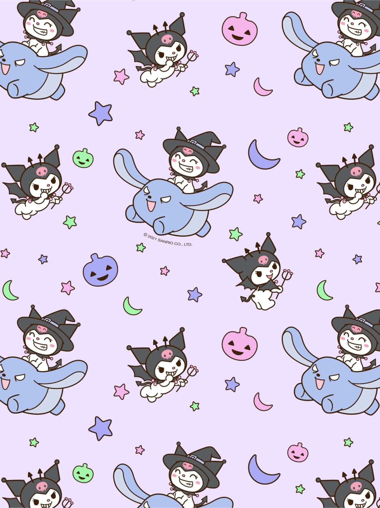 Lindos patrones de Kuromi Wallpaper Fondos de pantalla