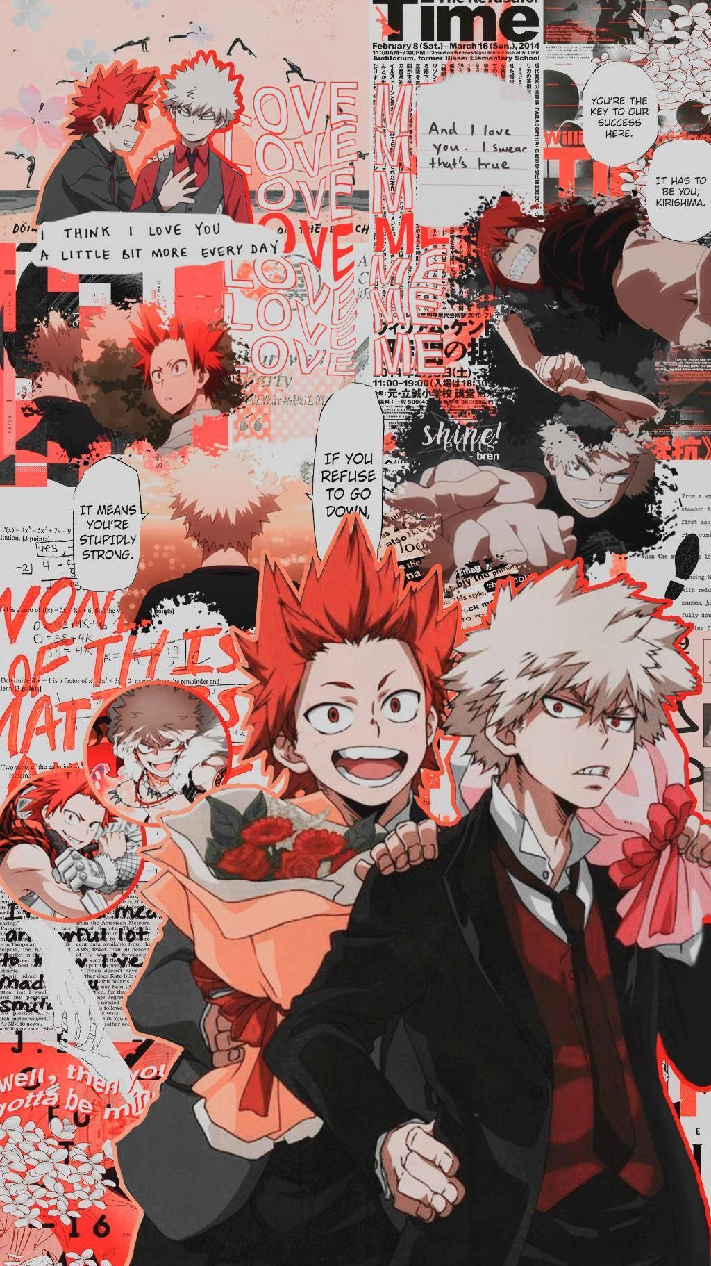 Lindos personajes en collage de Bakugo Fondos de pantalla