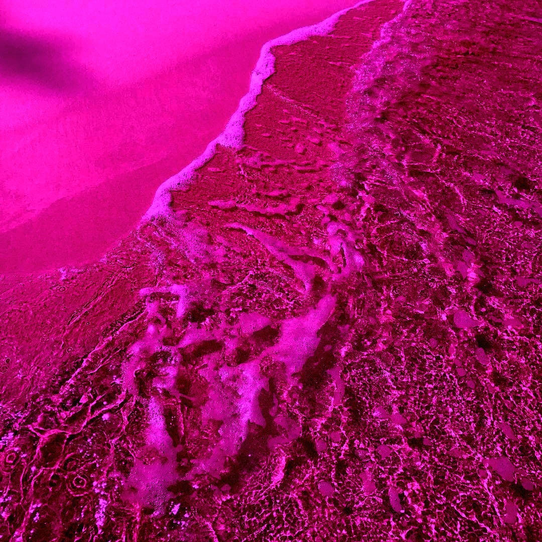 Línea costera estética rosa neón Fondos de pantalla
