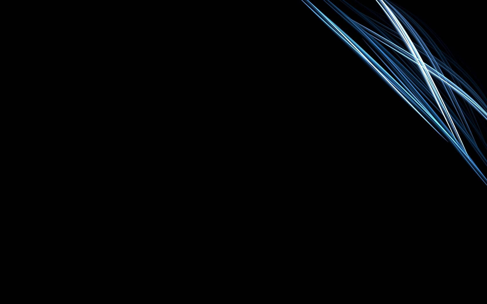 Líneas Azules, Blancas y Plateadas sobre Fondo Negro Fondos de pantalla