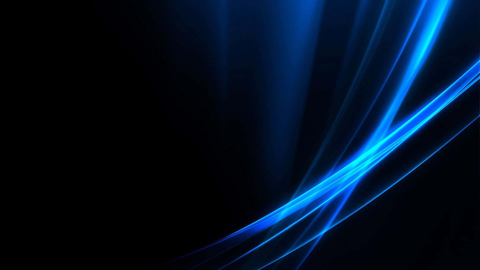 líneas de luz azul sobre fondo negro Fondos de pantalla