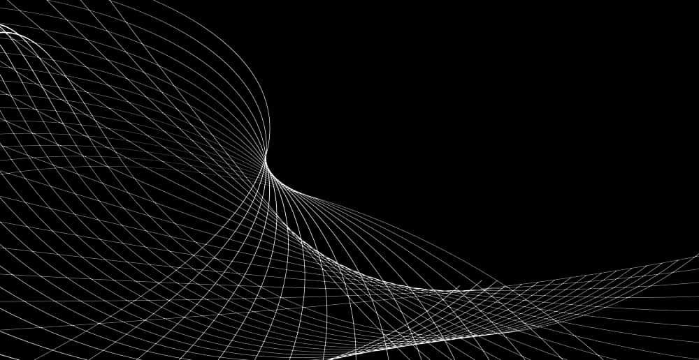 Líneas Geométricas Abstractas sobre Fondo Negro Fondos de pantalla