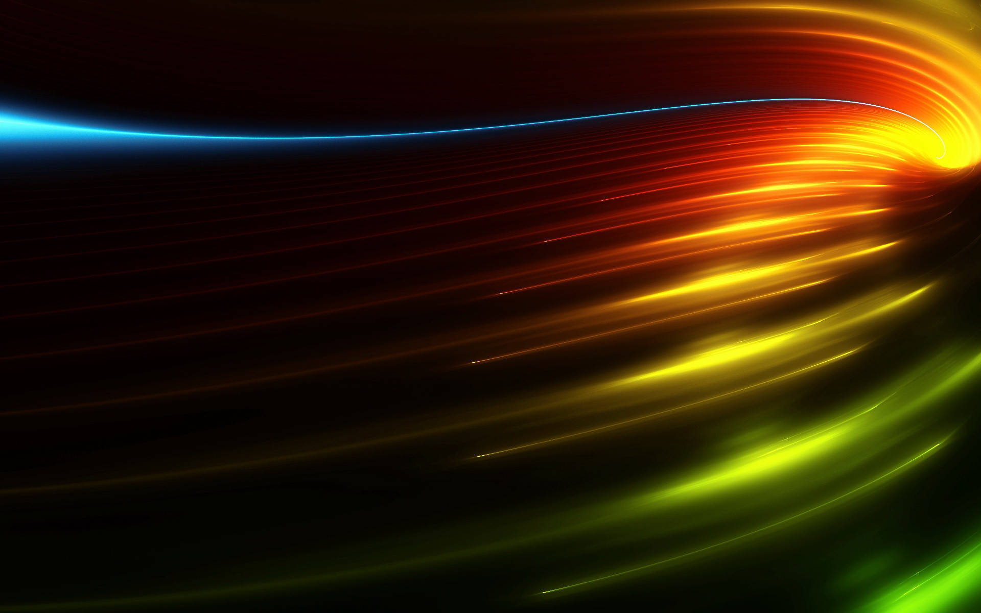 Líneas Luminosas Sobre Una Pantalla Oscura Fondos de pantalla