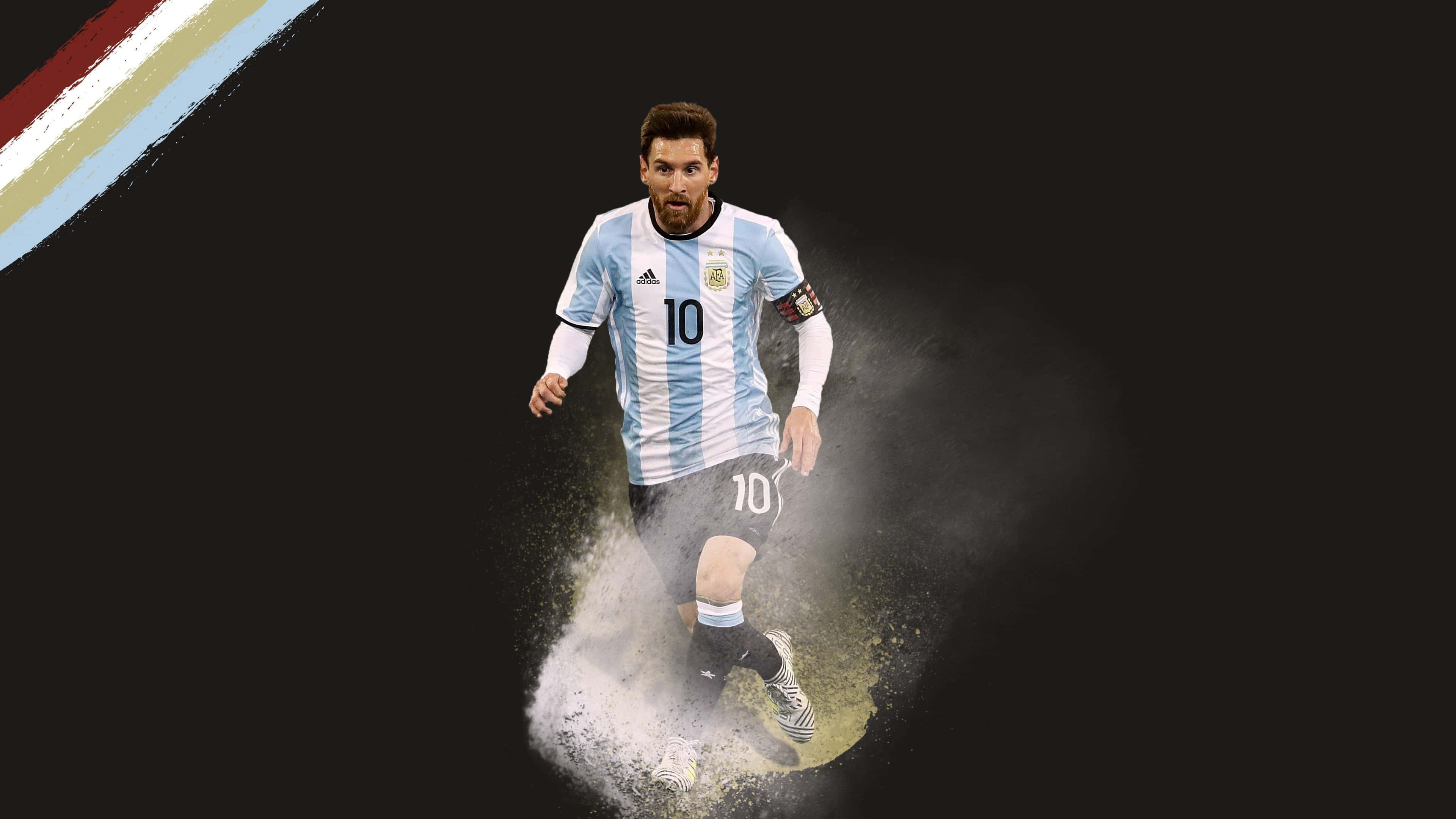 Lionel Messi demostrando por qué es el mejor futbolista de todos los tiempos. Fondos de pantalla