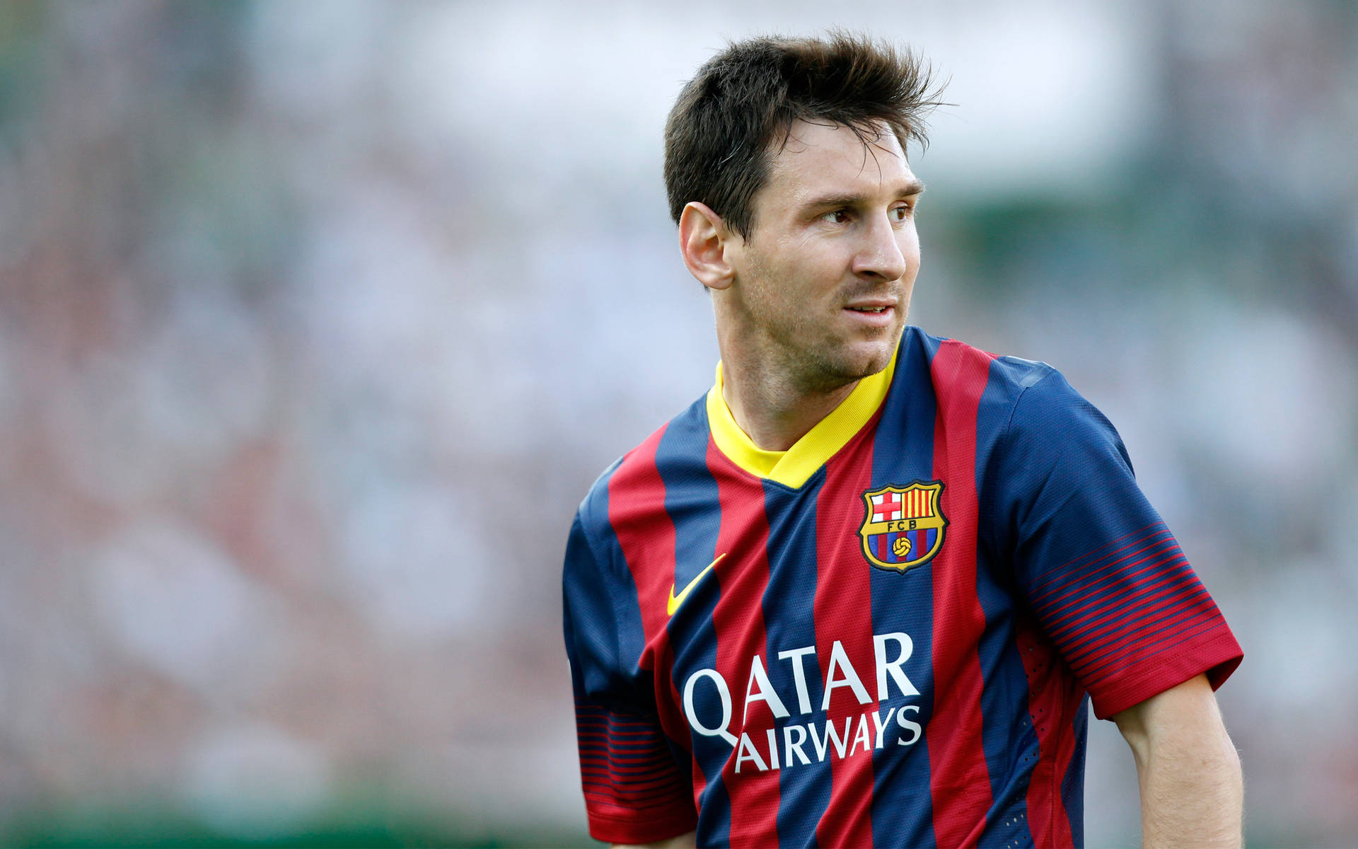 Fondo de pantalla del delantero Lionel Messi del FC Barcelona