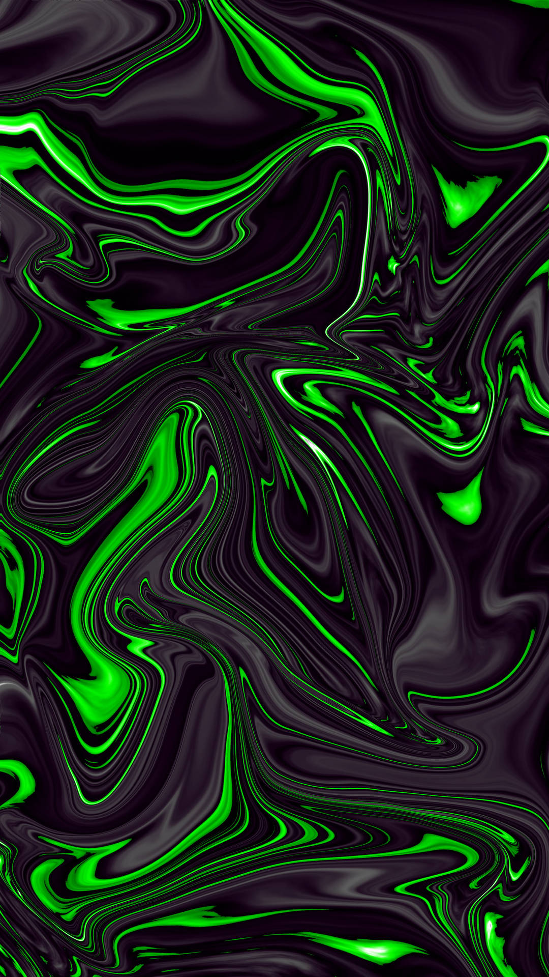 Líquido abstracto negro y verde