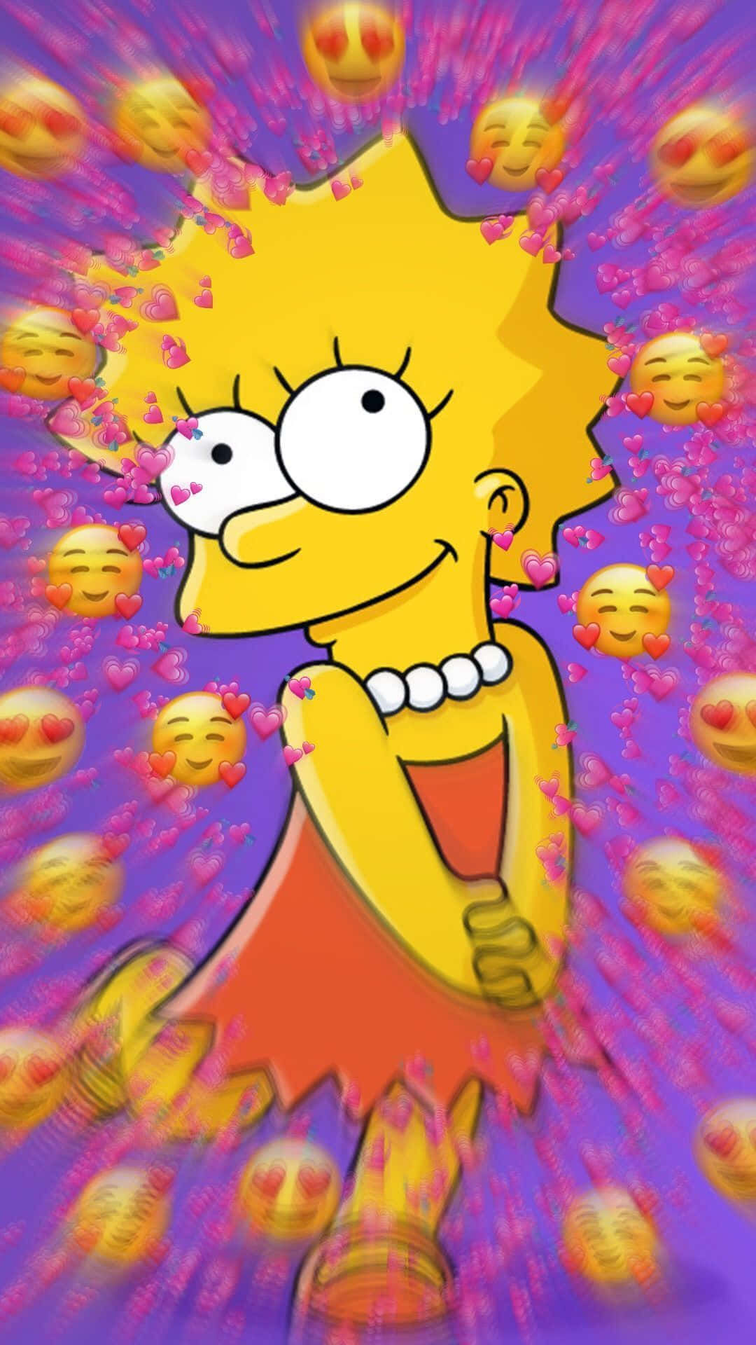 Lisa Simpson Enamorada Estética Romántica Fondos de pantalla
