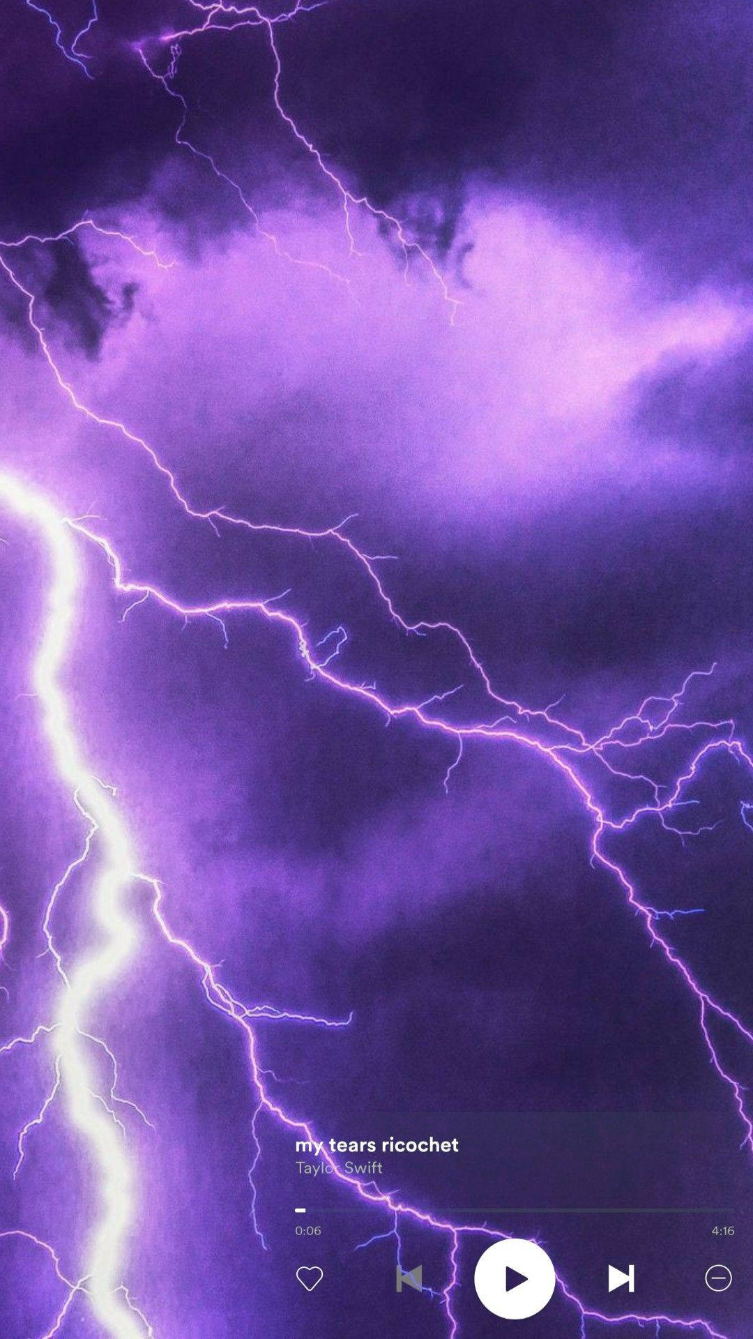 Lista de reproducción de relámpagos púrpura oscuro Fondos de pantalla
