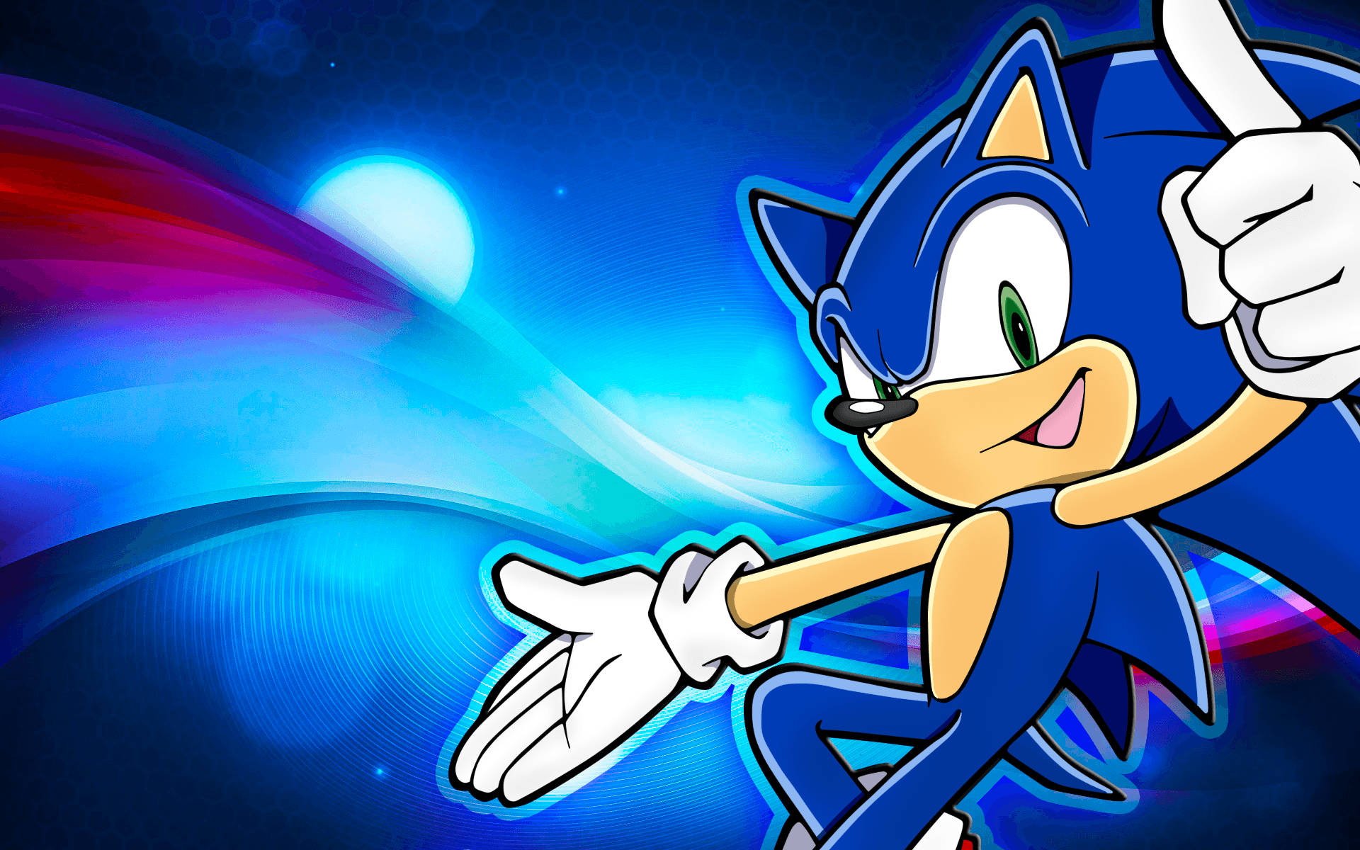 Fondo de pantalla animado del erizo azul Sonic.
