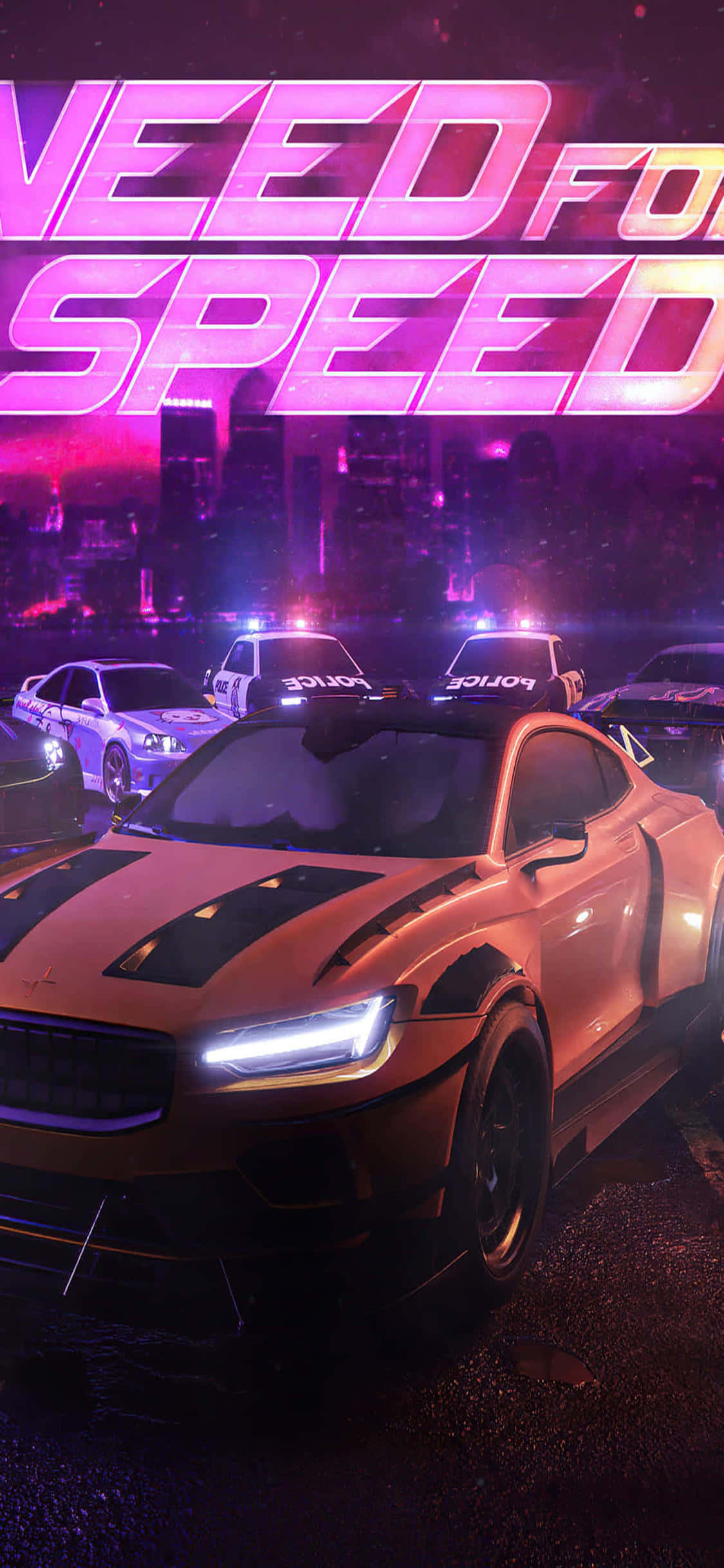 Listo para quemar llanta con iPhone Xs y Need For Speed Heat Fondos de pantalla