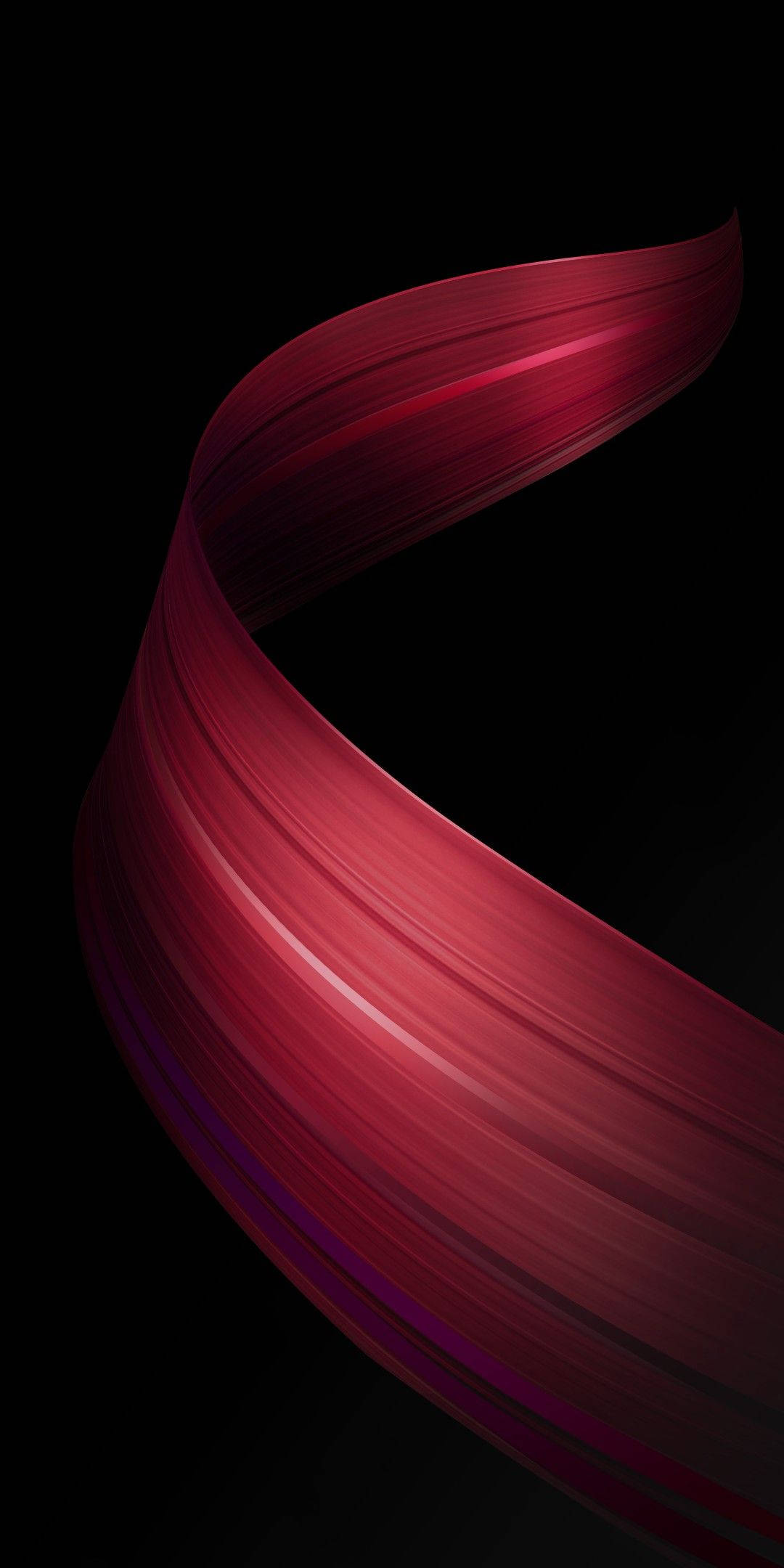 Listón Rojo Abstracto Oppo A5s Fondos de pantalla