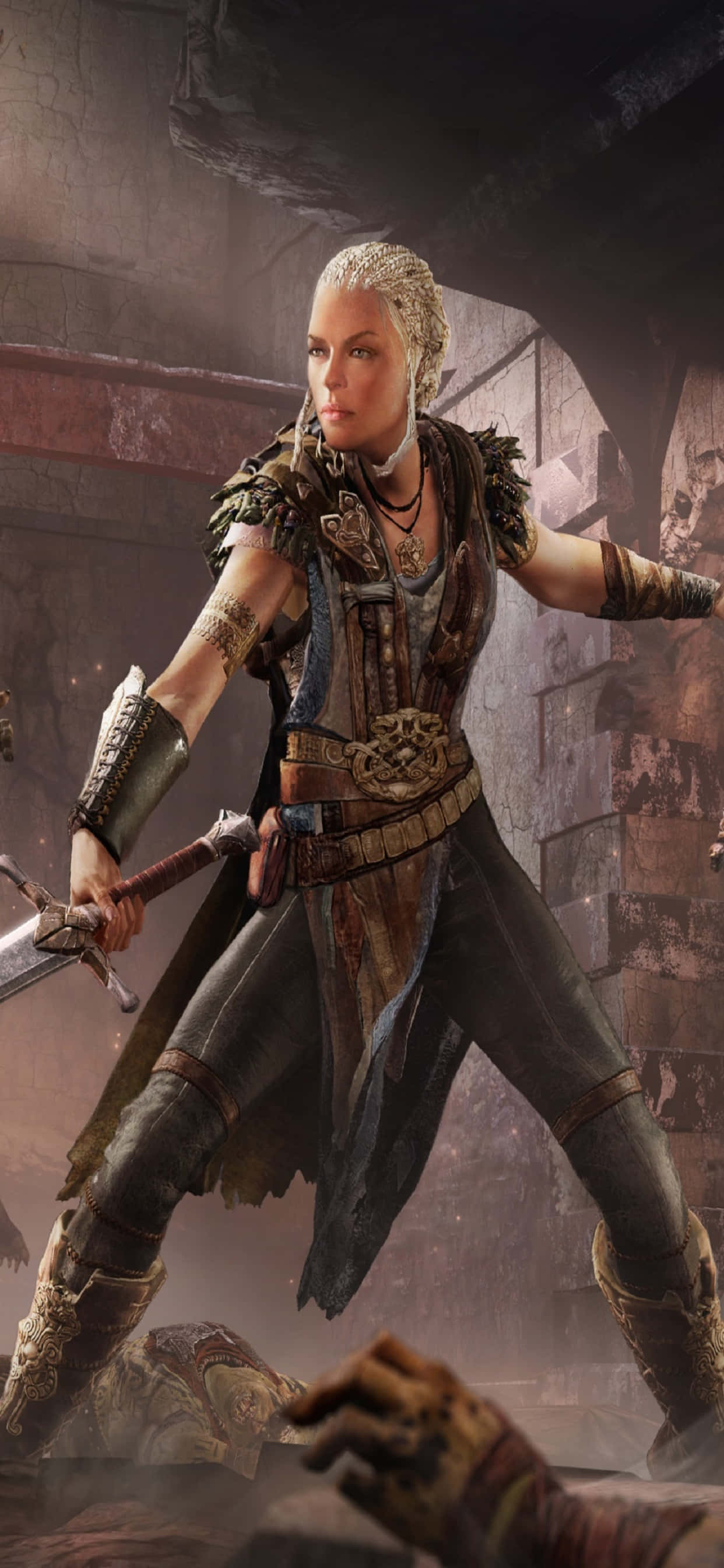 Lithariel Fondo de Shadow of Mordor para iPhone Xs Max Fondos de pantalla