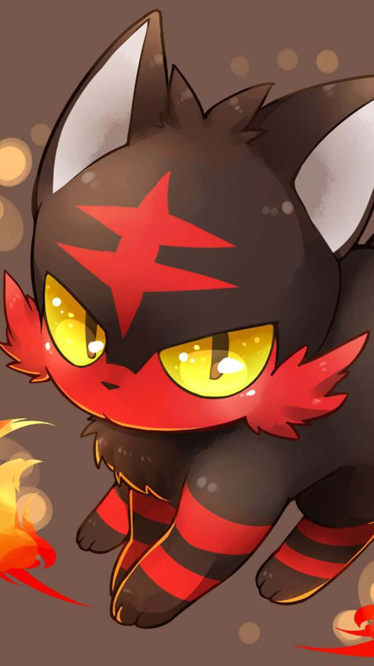 Litten en fondo marrón Fondos de pantalla