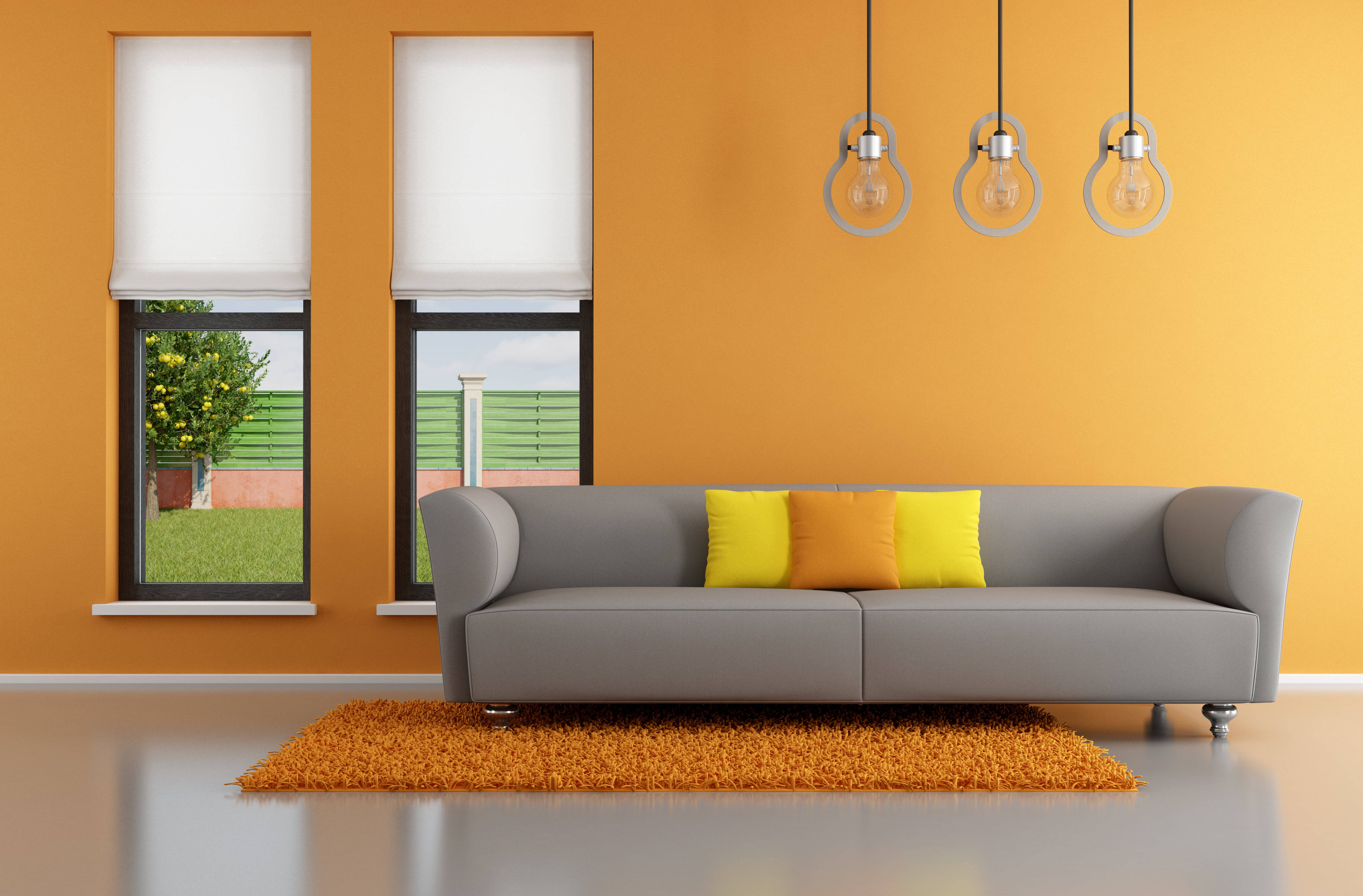 Living Hogareño Estético Naranja Fondos de pantalla