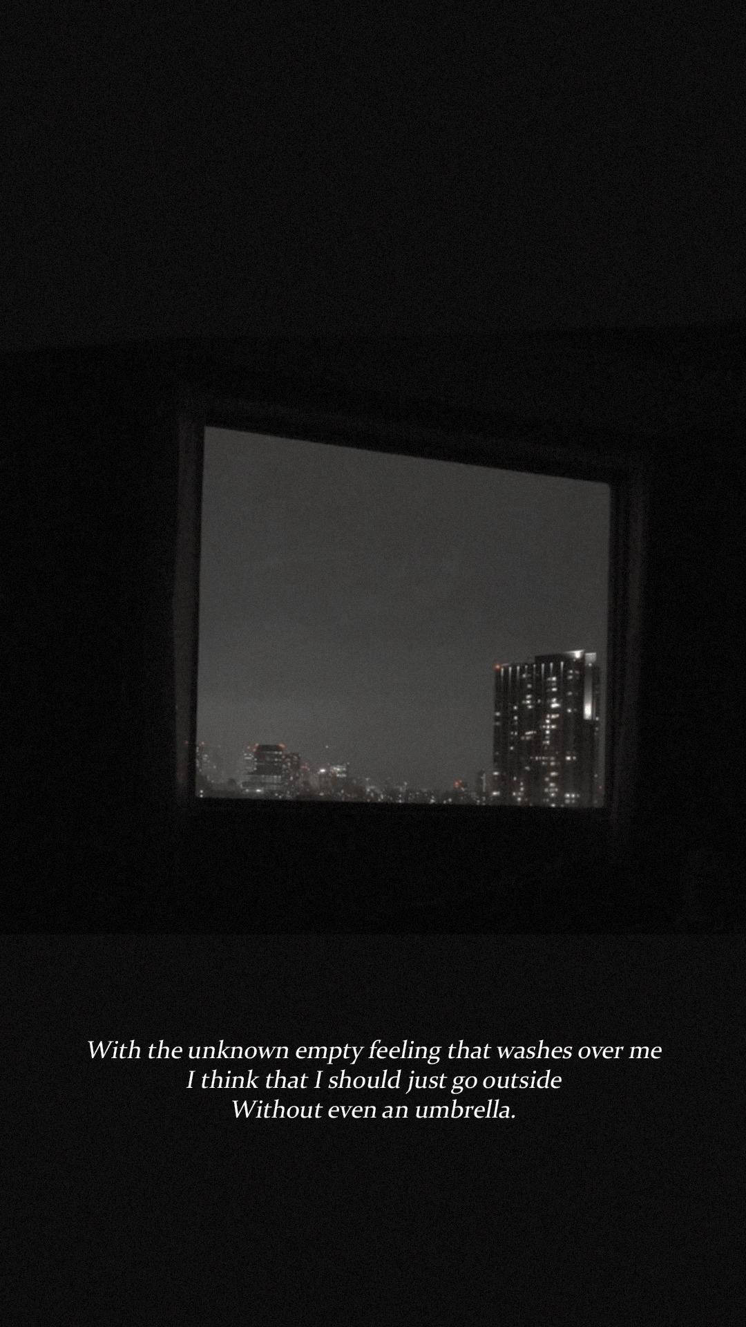 Lluvia de BTS Estética Negra Fondos de pantalla