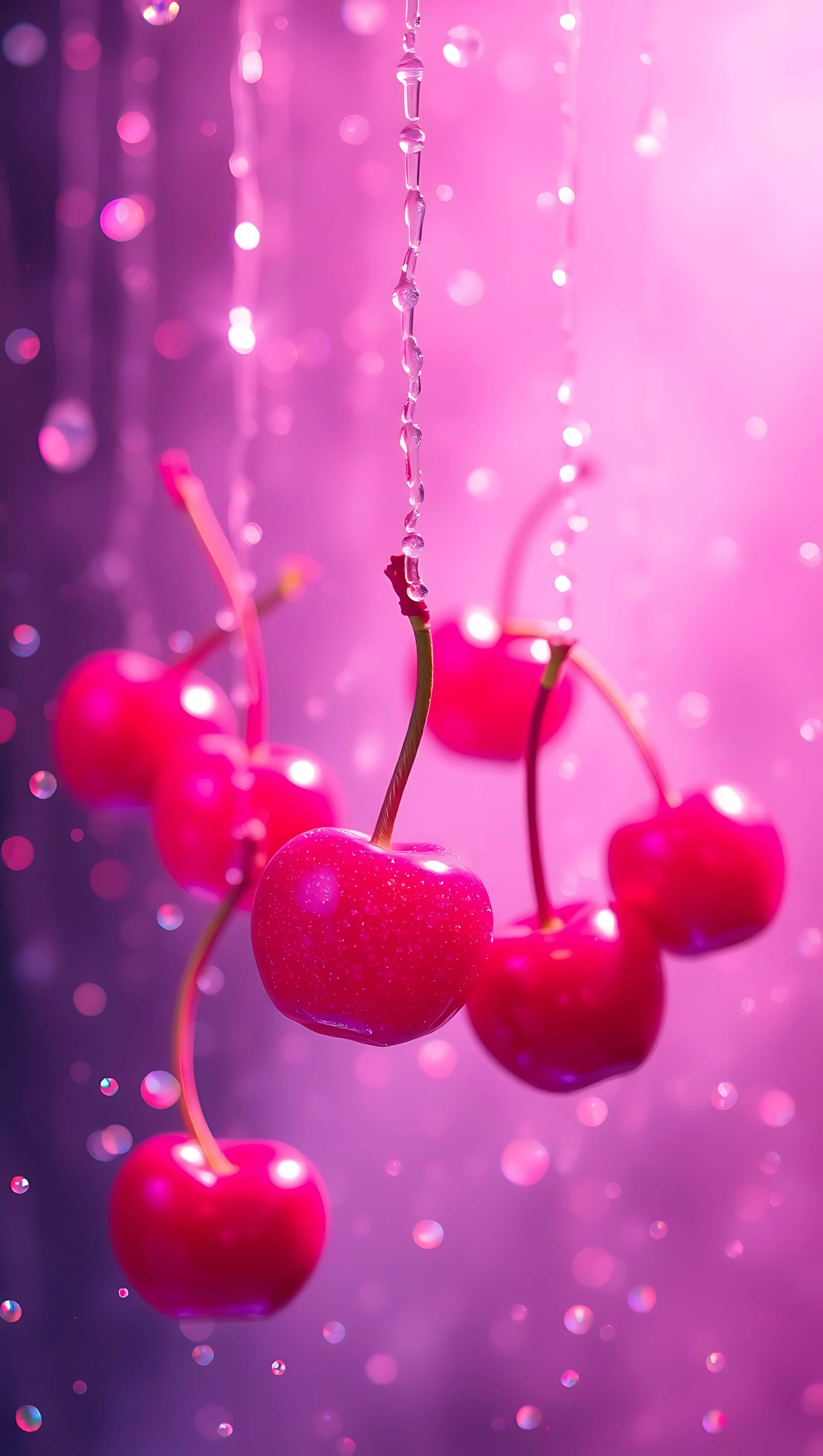 Lluvia de Cerezas Brillantes – Belleza Flotante 53-2 Fondos de pantalla