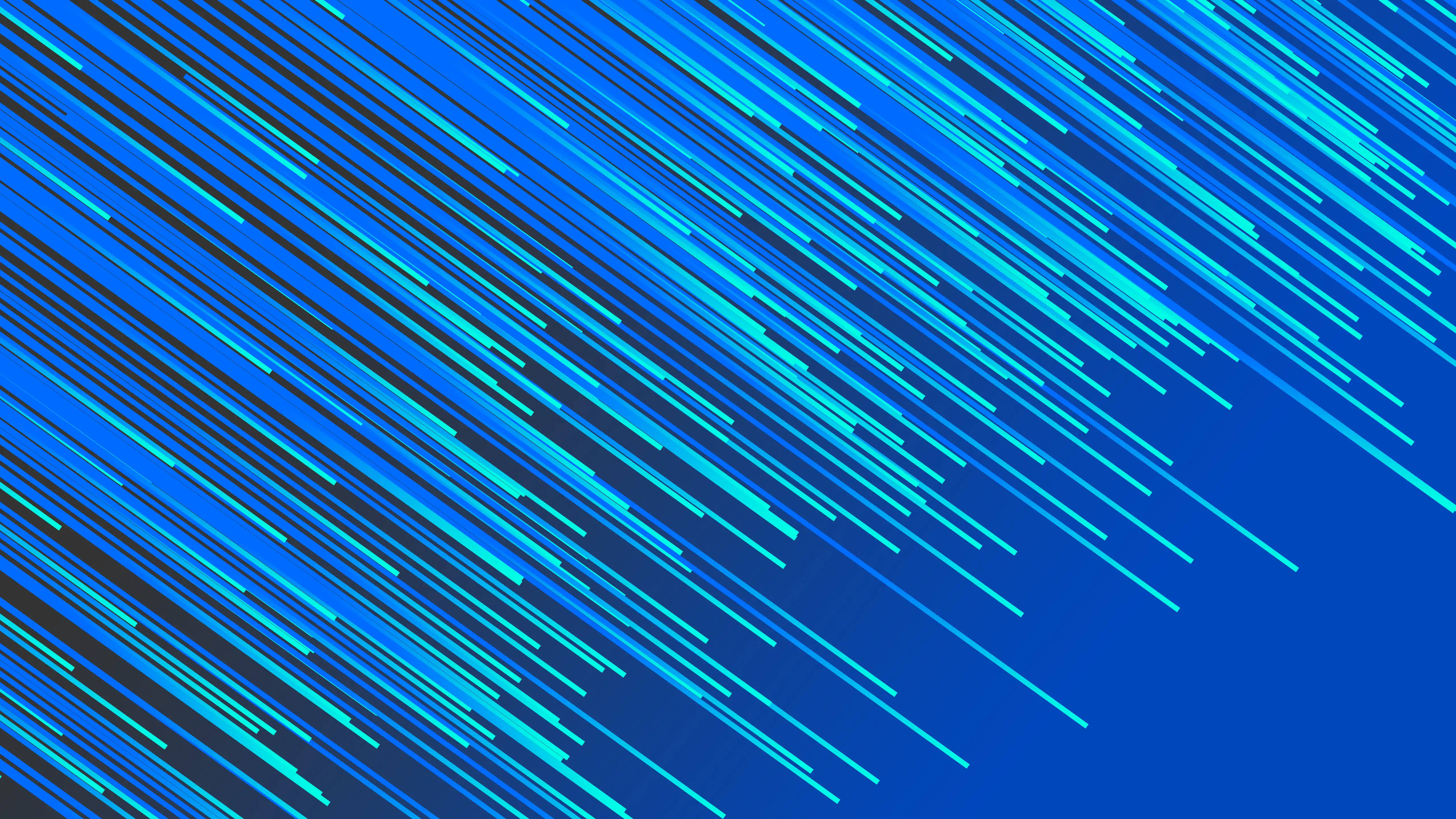 Lluvia de meteoros azul minimalista 4K Fondos de pantalla