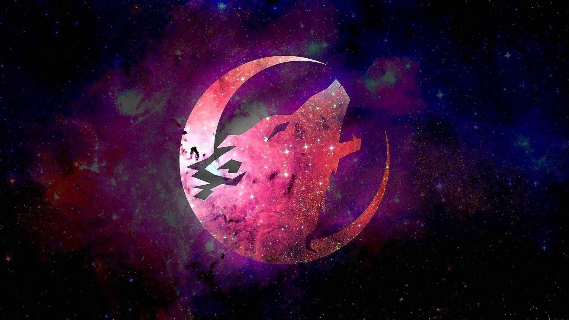 Lobo aullando en una galaxia linda Fondos de pantalla