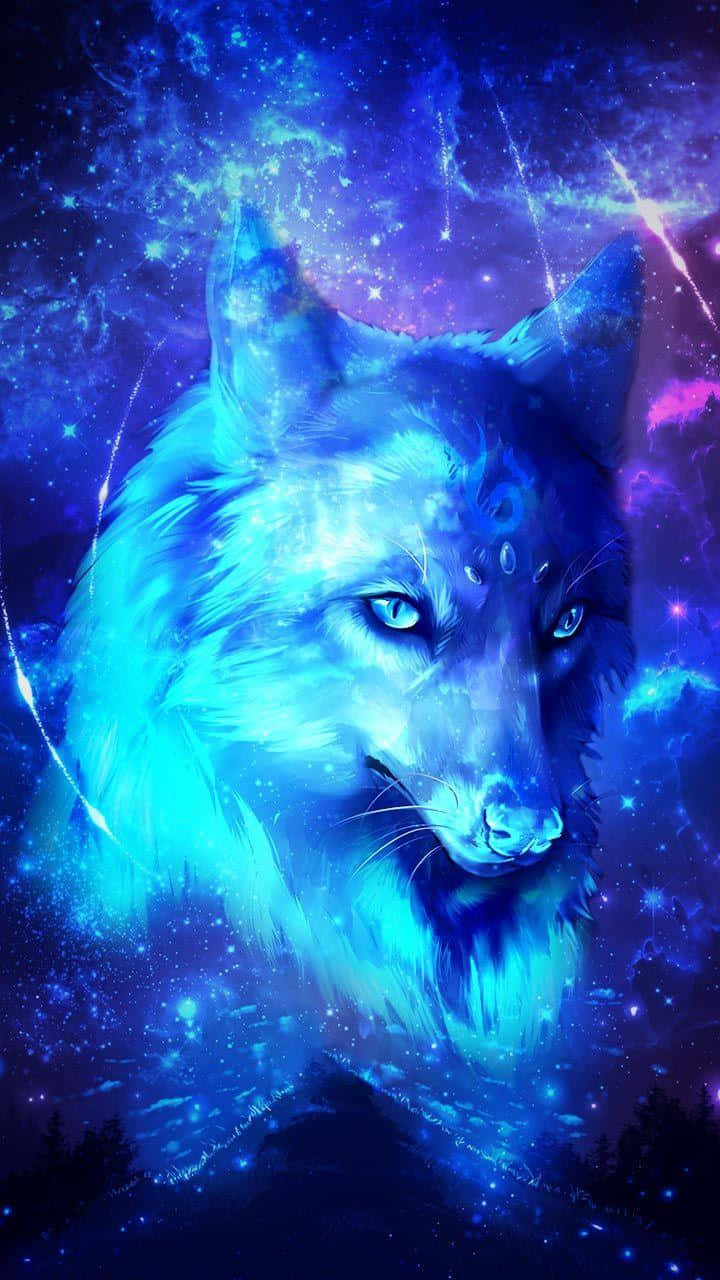 Lobo Azul Genial en Galaxia Fondos de pantalla