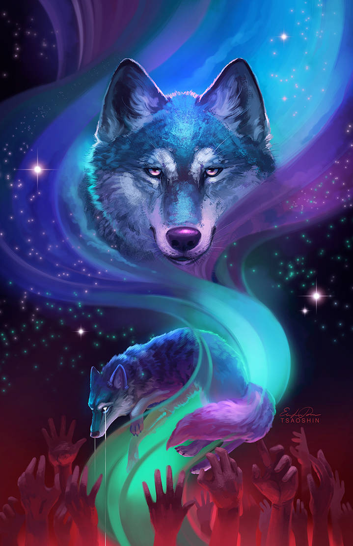 Lobo Galáctico Sobrenatural Genial Fondos de pantalla