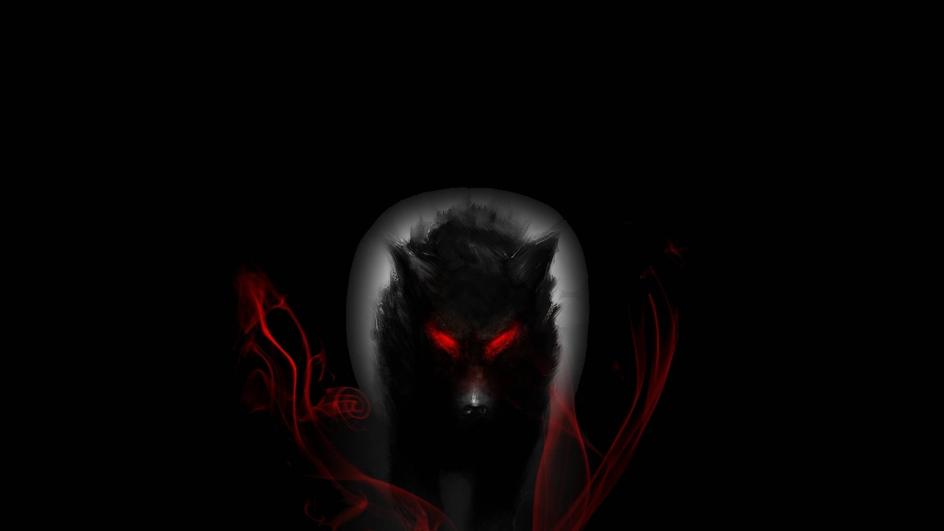 Lobo Genial Estética Oscura Fondos de pantalla