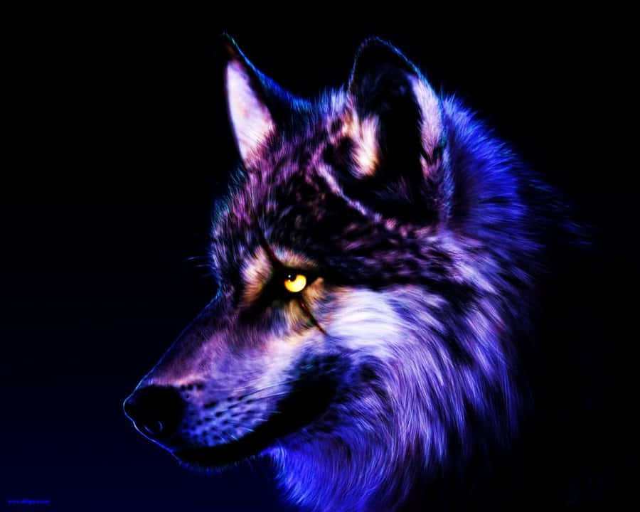 Lobo súper genial con ojos brillantes Fondos de pantalla
