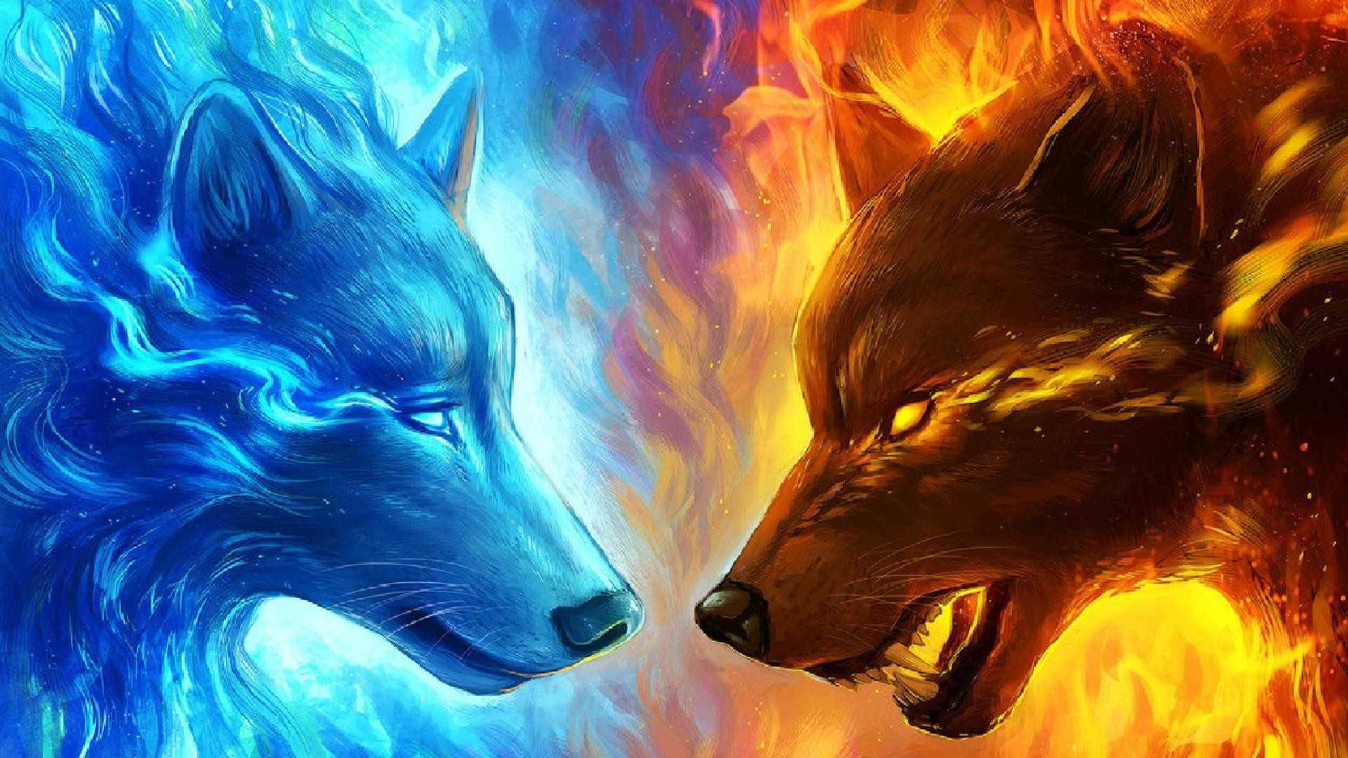 Lobos Galácticos Elementales Fondos de pantalla