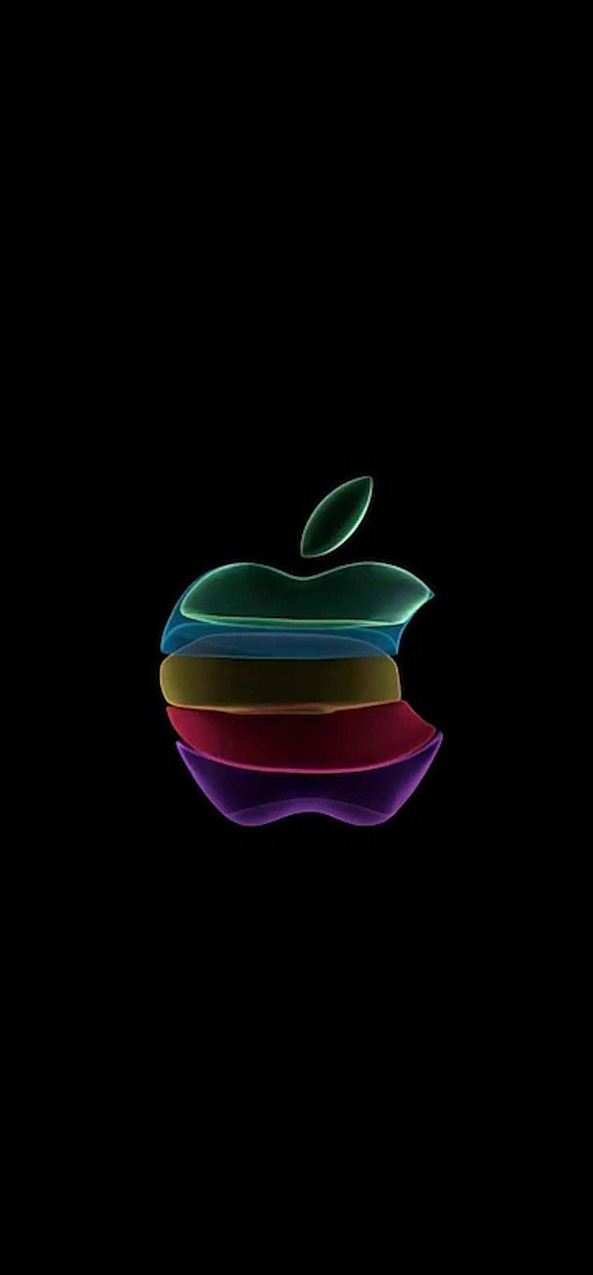 Logo de Apple Arcoíris Minimalista iOS 11 Fondos de pantalla