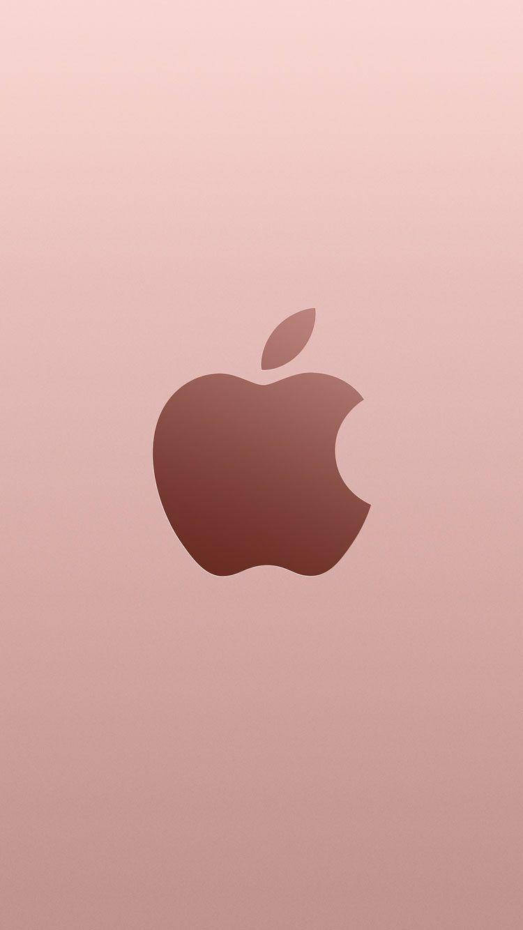 Logo de Apple en Oro Rosa iPhone SE Fondos de pantalla