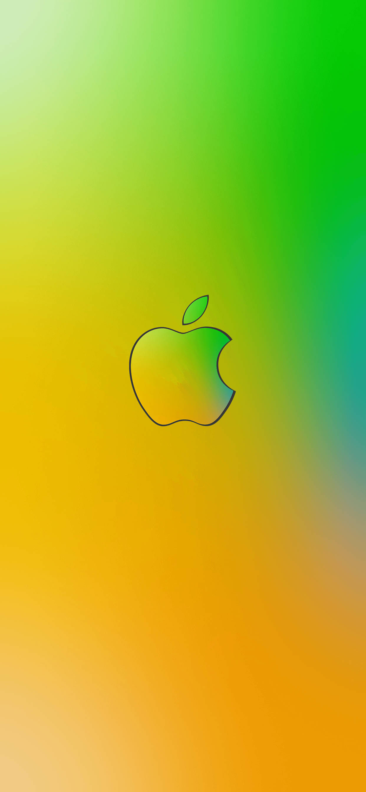 Logo de Apple iPhone en Amarillo Verdoso Fondos de pantalla