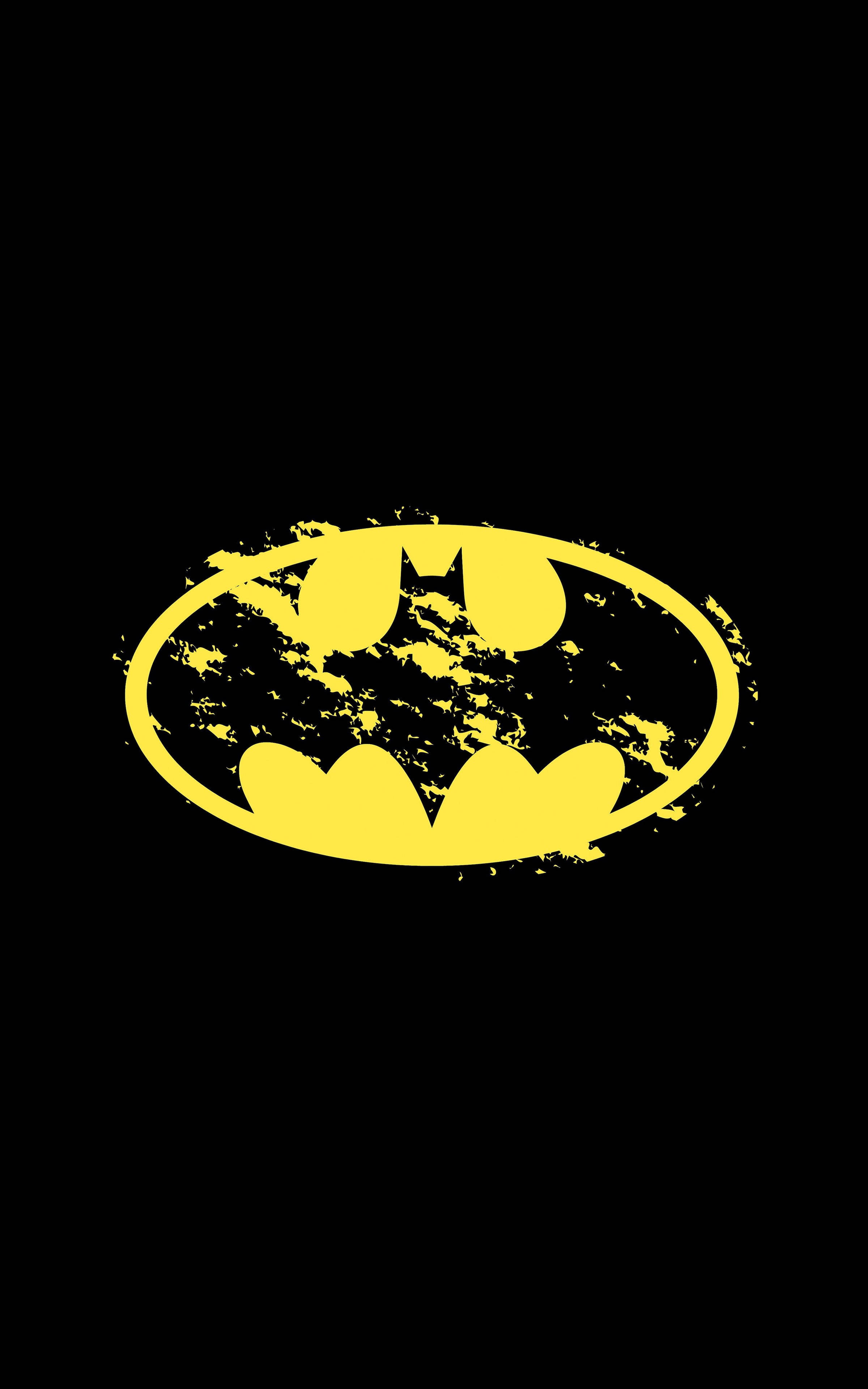 Logo de Batman Amarillo Desgastado para iPhone Fondos de pantalla