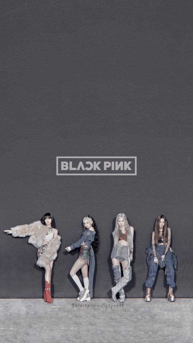 Logo de Blackpink How You Like That en Gris Fondos de pantalla