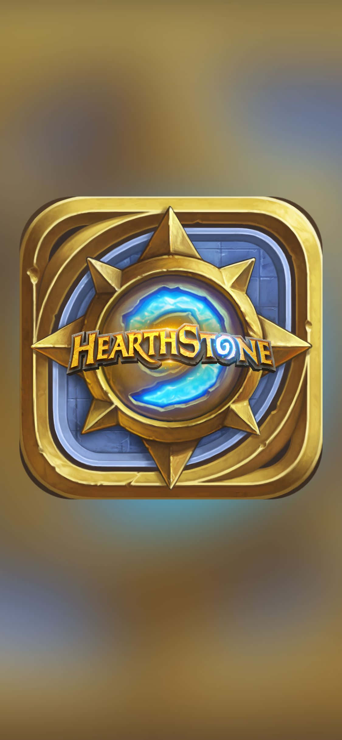 Fondo de Hearthstone con logo de brújula para iPhone XS Fondos de pantalla