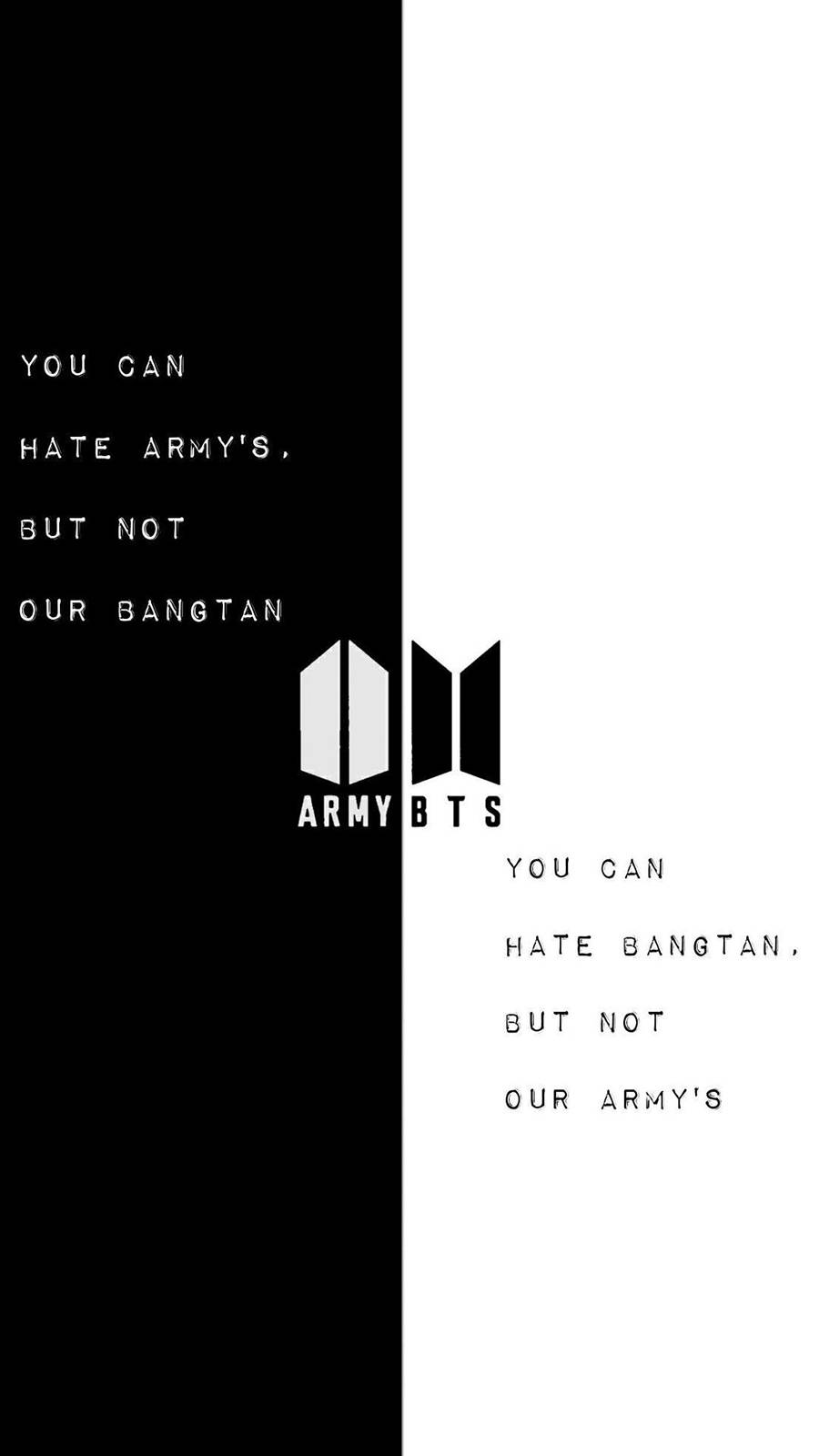Logo de BTS en blanco y negro Fondos de pantalla