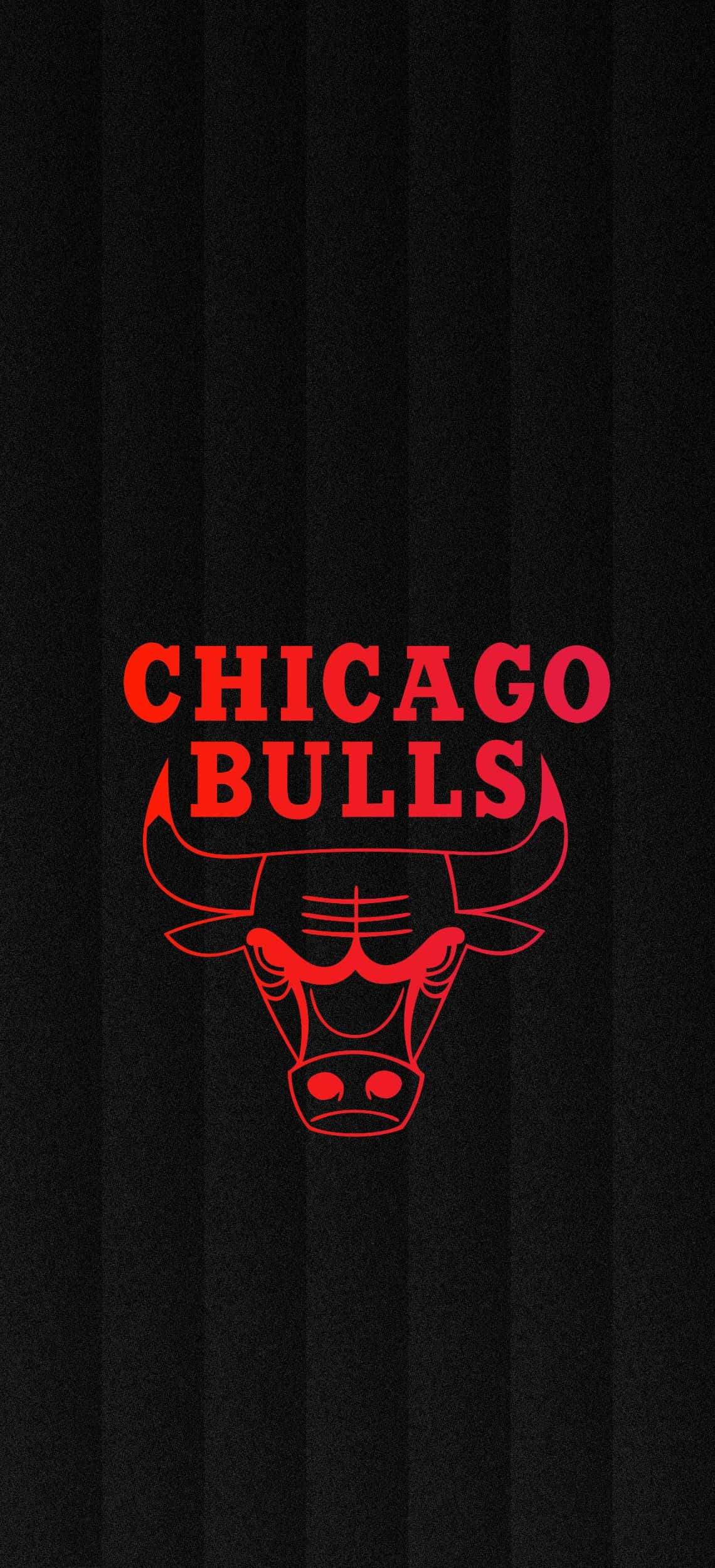 Logo de Chicago Bulls en Fondo Negro Rayado para Teléfono Fondos de pantalla