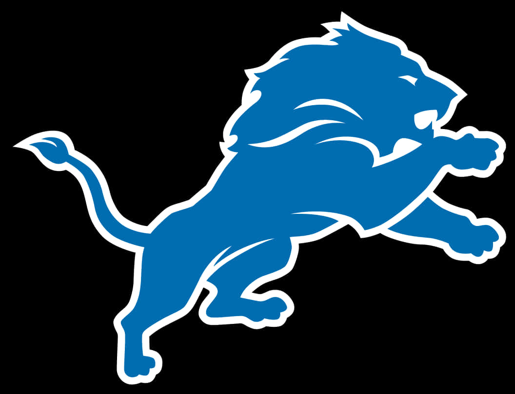 Logo de León Azul Saltando Fondos de pantalla