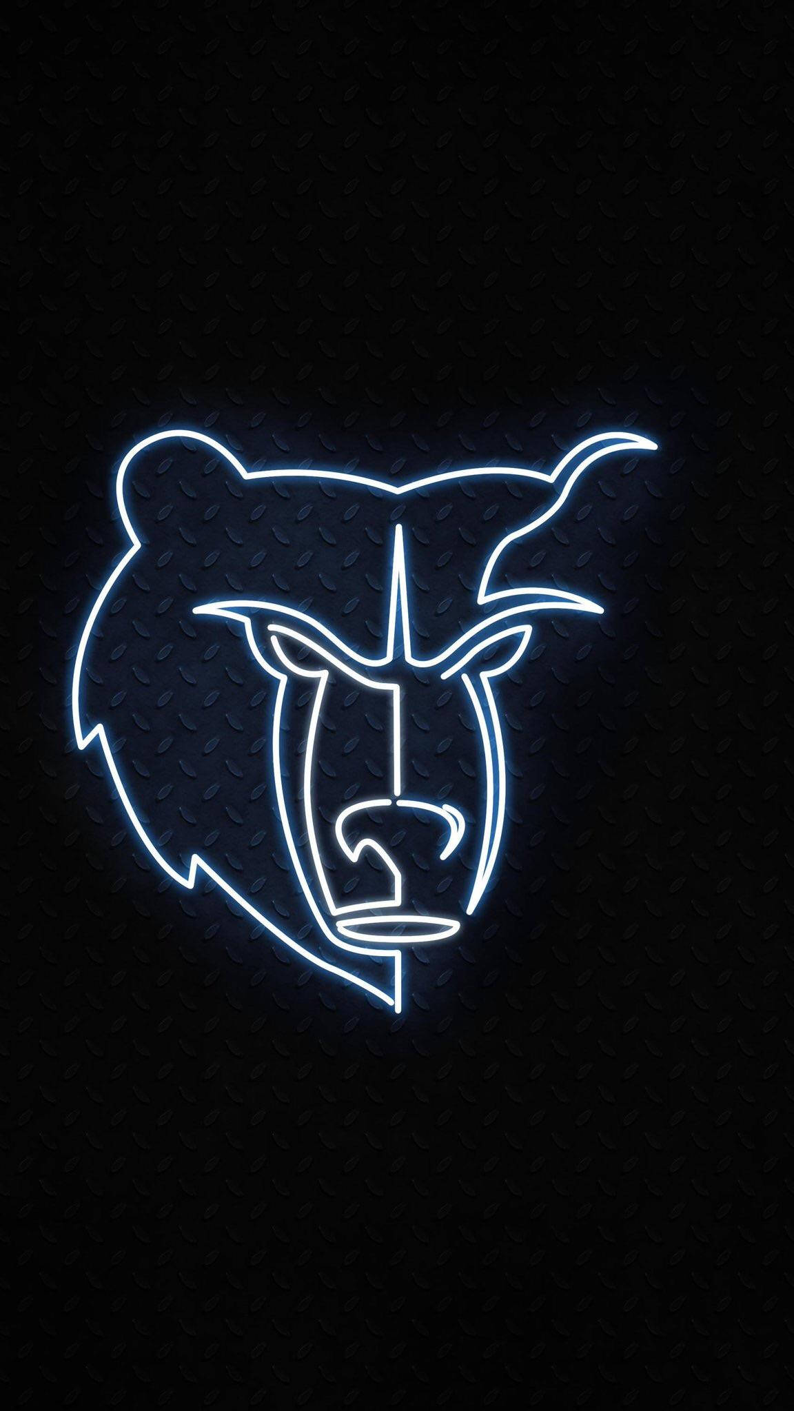 Logo de los Memphis Grizzlies de la NBA con oso pardo de medio rostro Fondos de pantalla