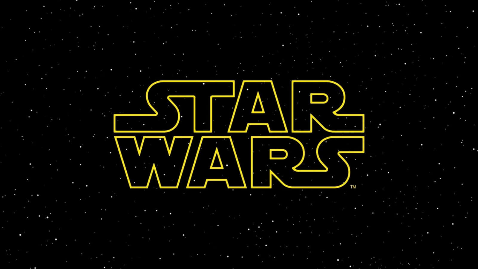 Logo de Star Wars en cielo estrellado Fondos de pantalla
