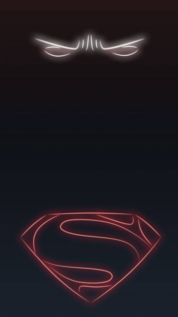 Logo de Superman en neón para iPhone Fondos de pantalla