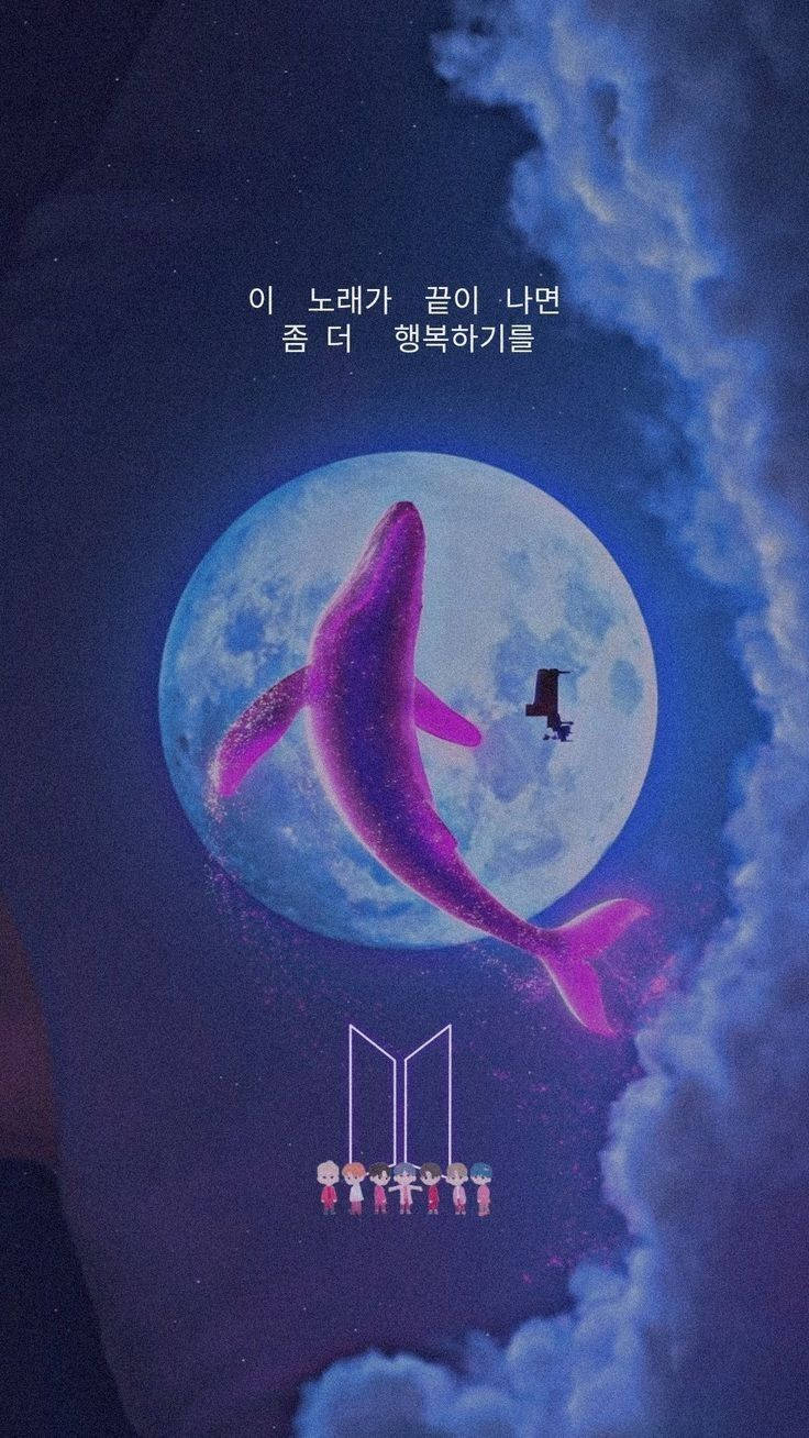 Logo de Tiny Tan BTS Luna y Ballena