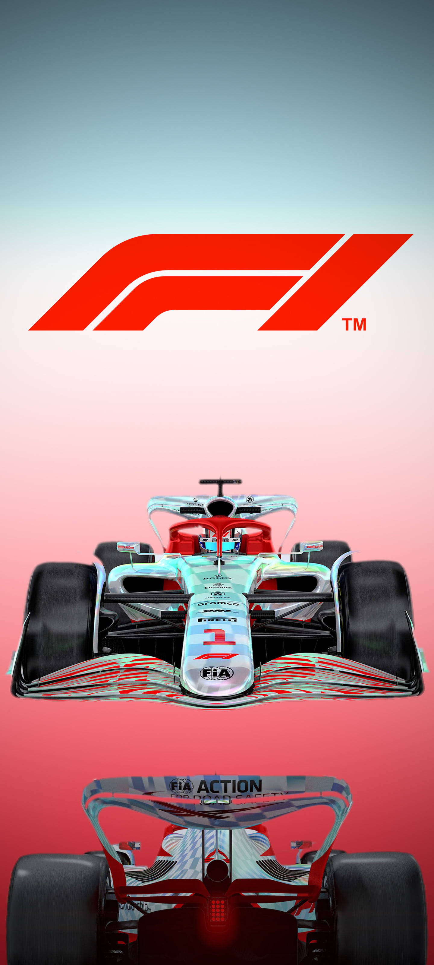 Logo F1 Fondo Degradado iPhone Fondos de pantalla