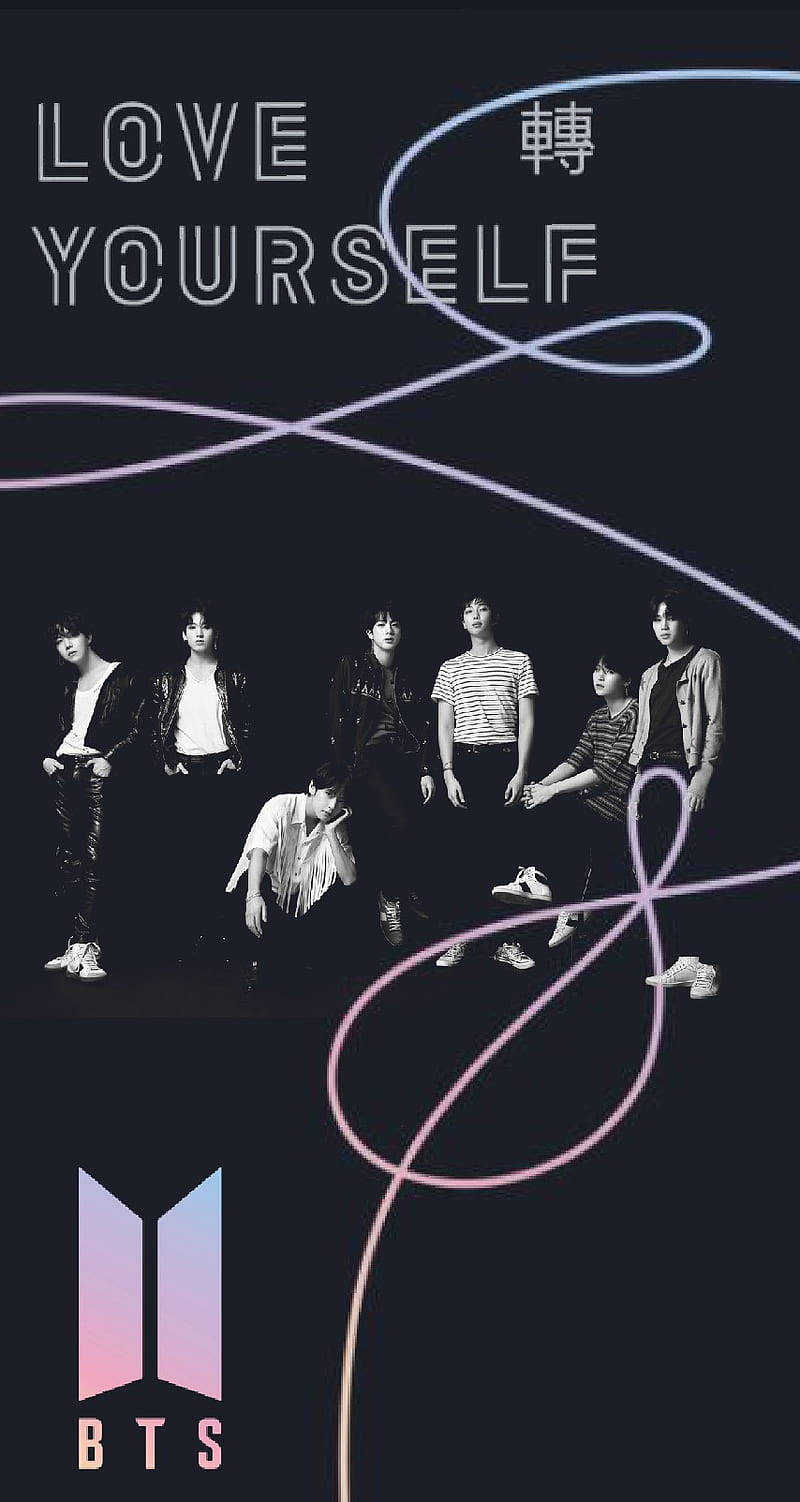 Fondo de pantalla del logo Love Yourself de BTS