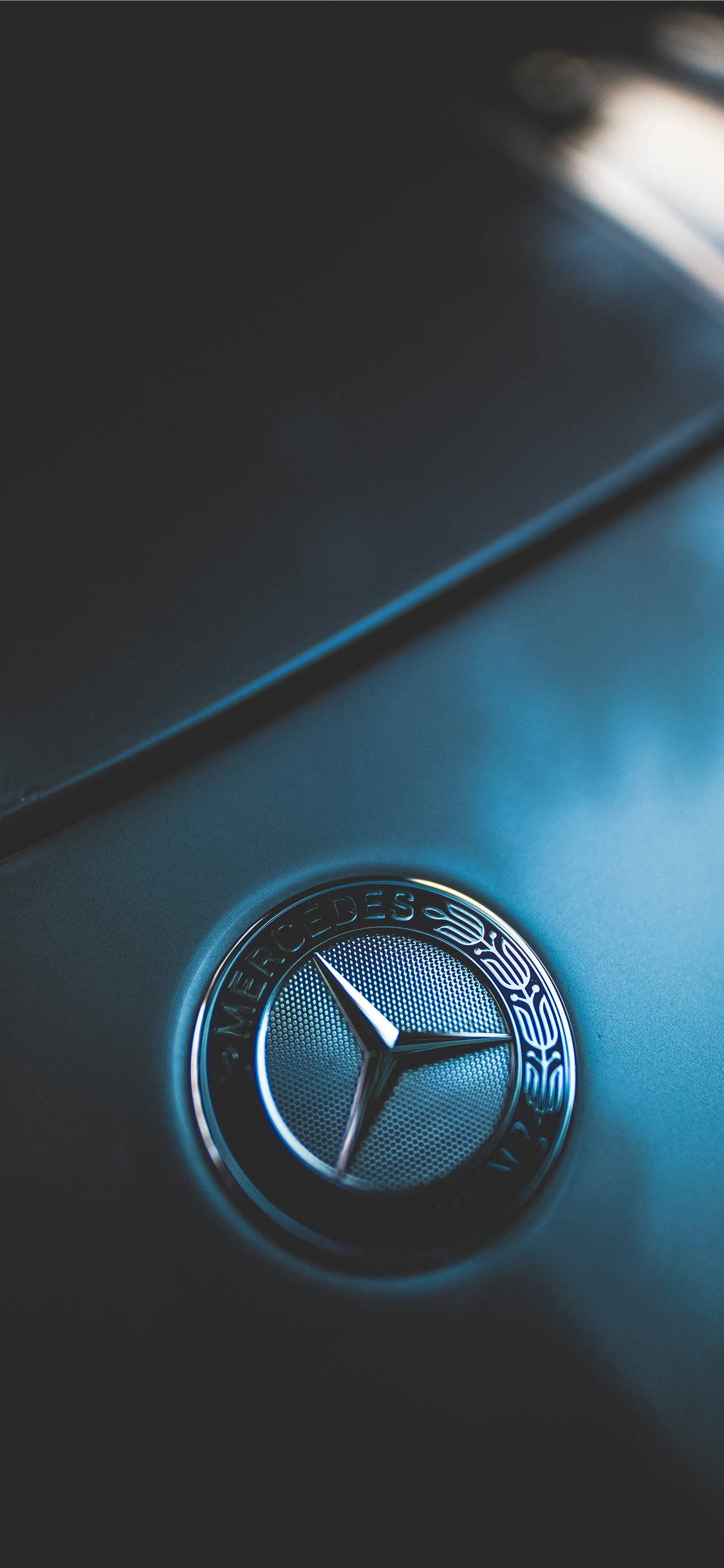 Logo Mercedes Azul Oscuro iPhone X Fondos de pantalla