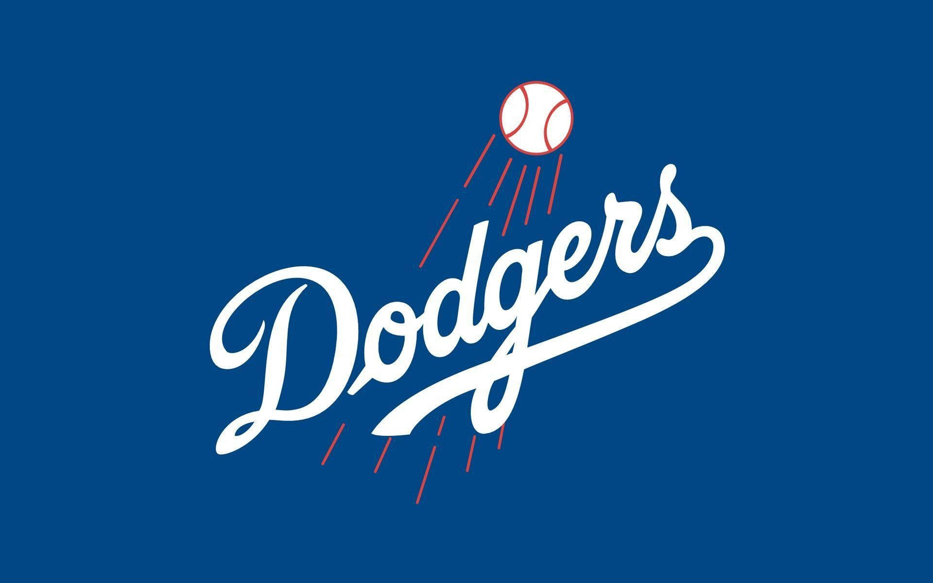 Logotipo básico azul de los Dodgers Fondos de pantalla